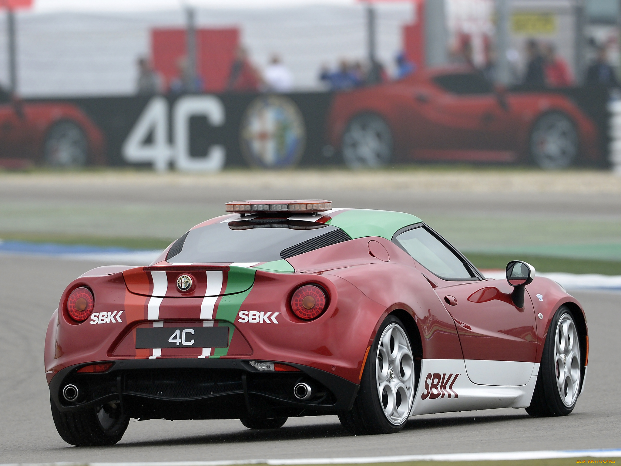 автомобили, alfa, romeo, 960, 2014, красный, safety, car, alfa, romeo, sbk, 4c