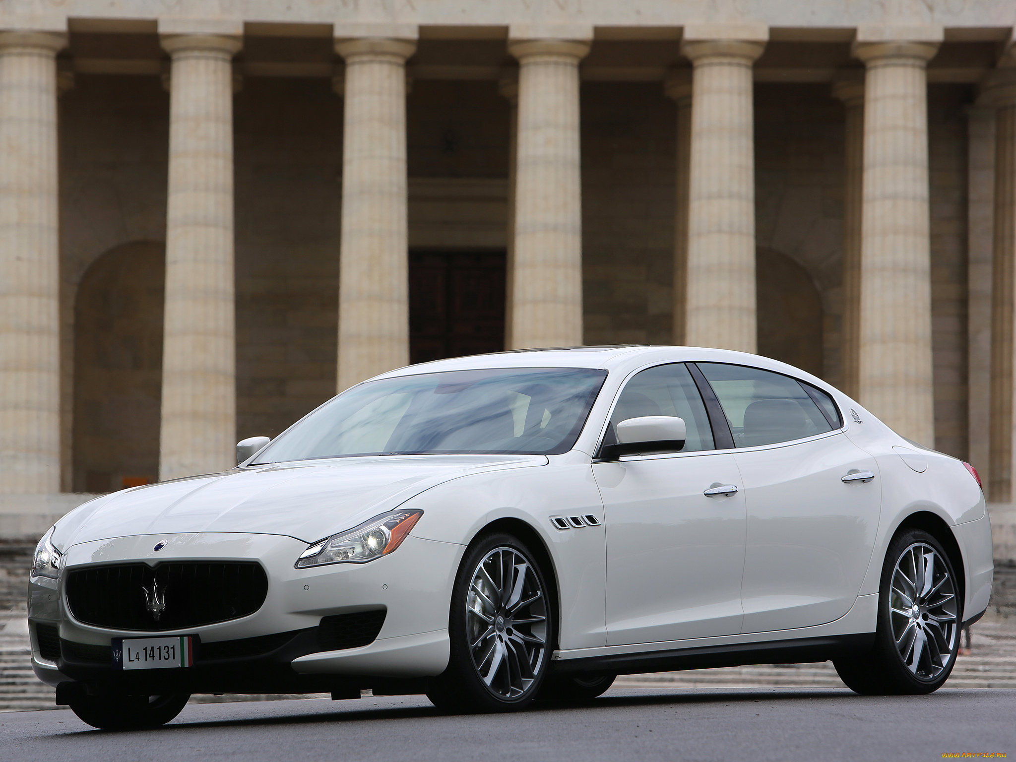 автомобили, maserati, quattroporte, светлый, 2013г
