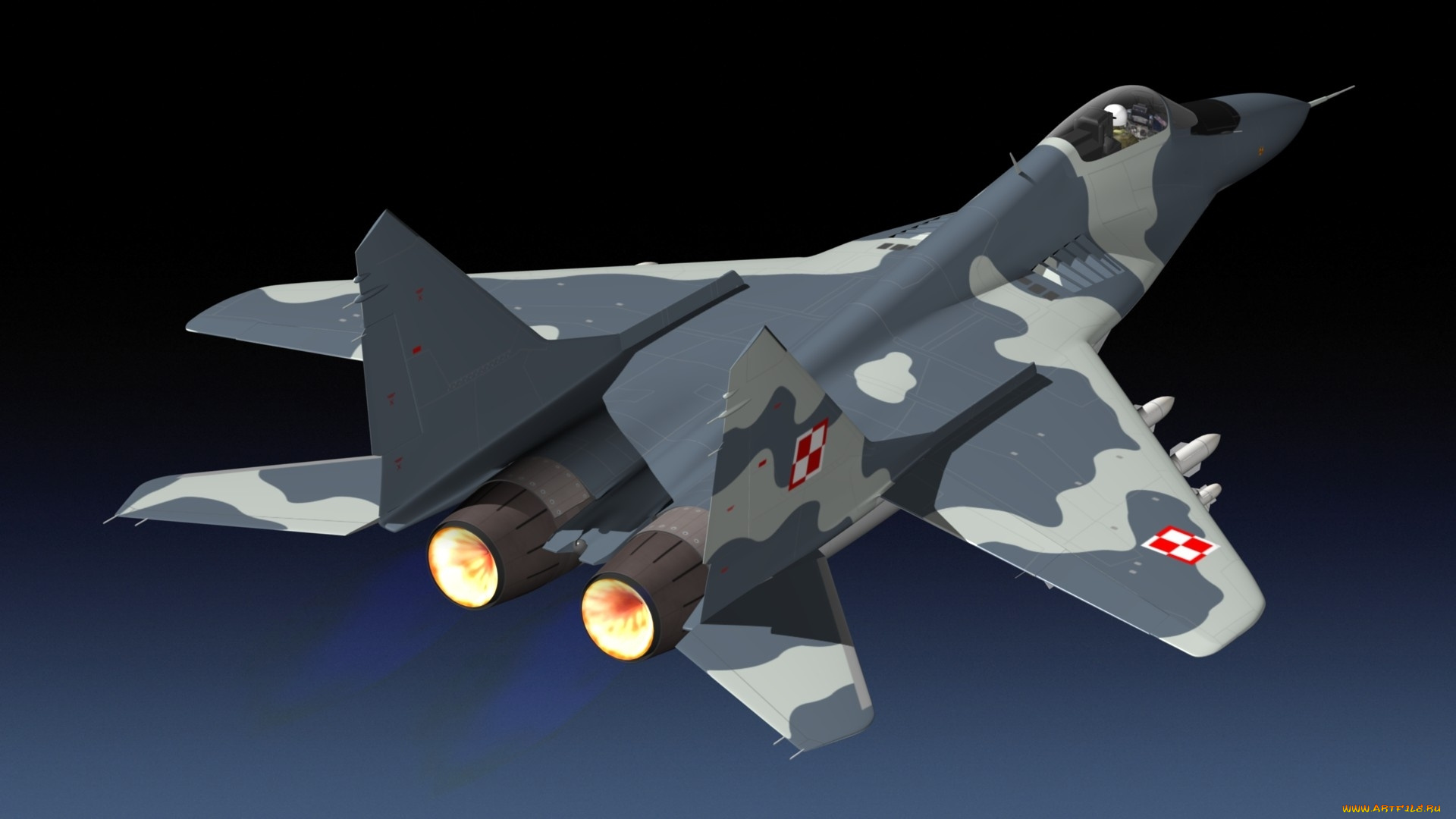 авиация, 3д, рисованые, v-graphic, mig-29, миг-29, многоцелевой, истребитель