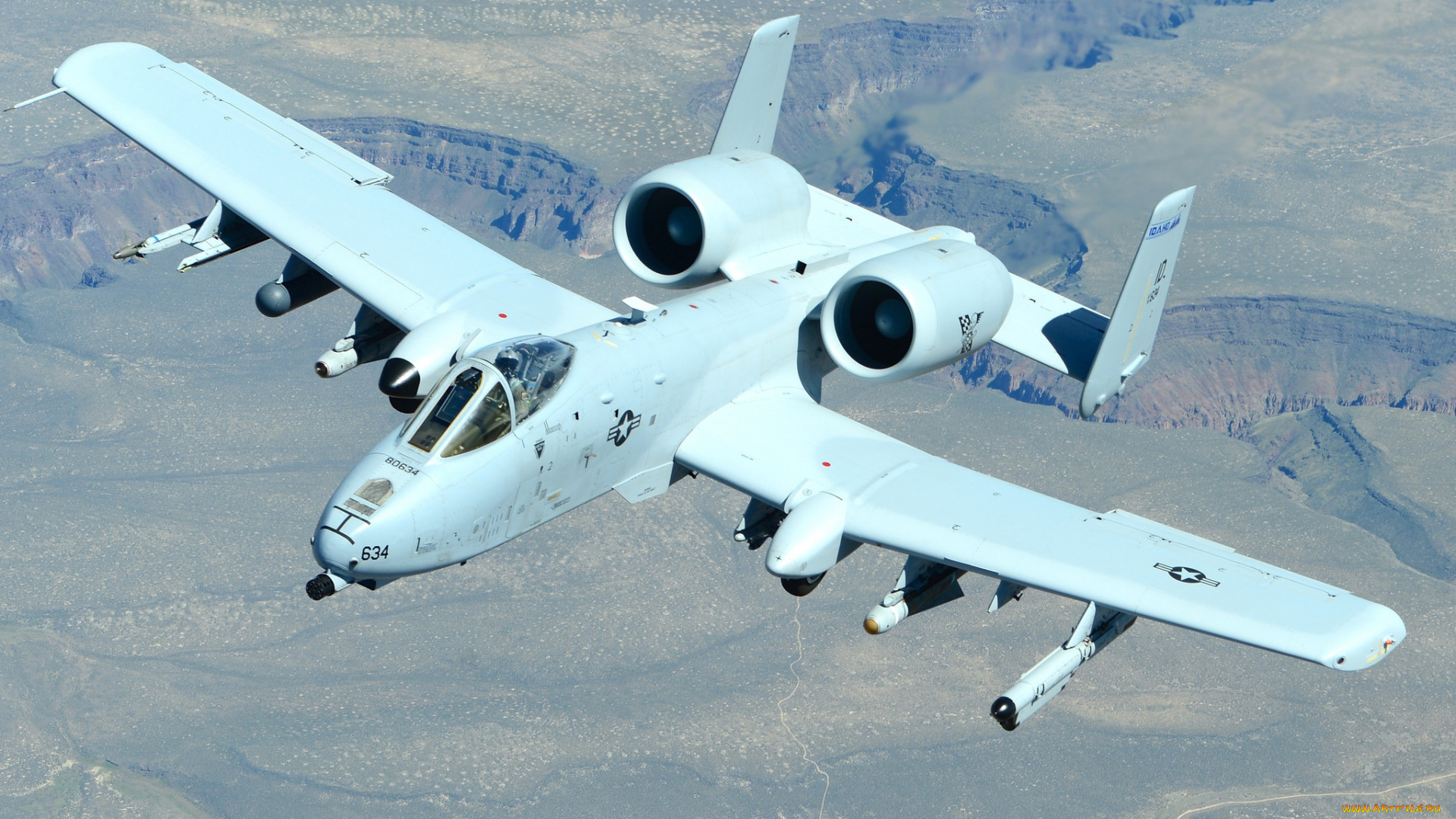 авиация, боевые, самолёты, thunderbolt, ii, a-10, кабина, полёт, штурмовик