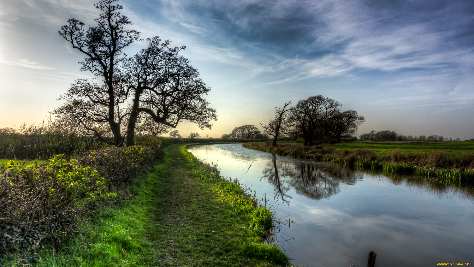 природа, реки, озера, тропинка, берег, река