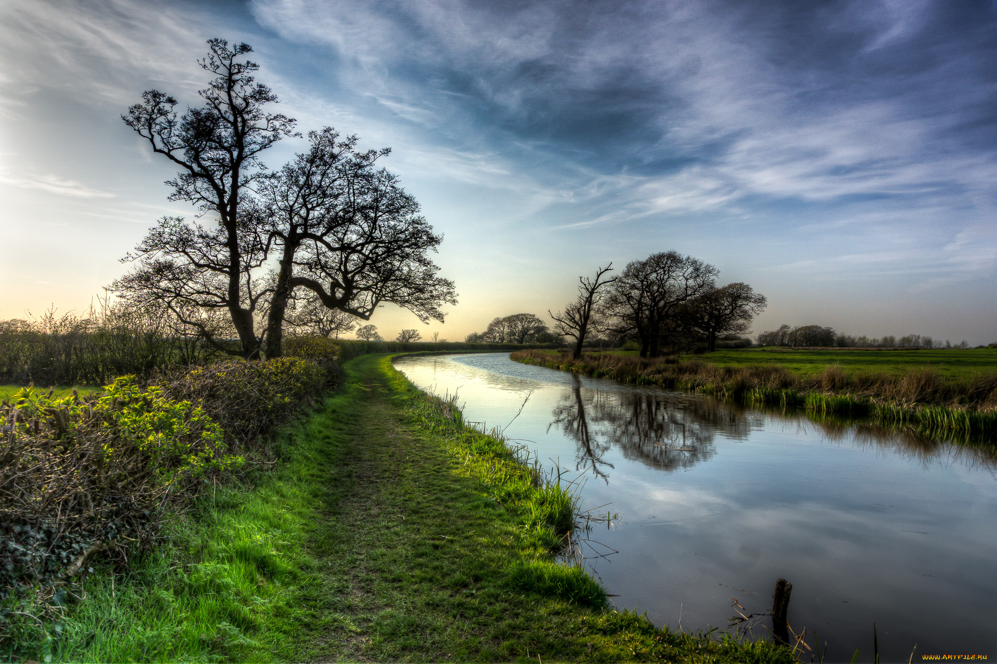 природа, реки, озера, тропинка, берег, река