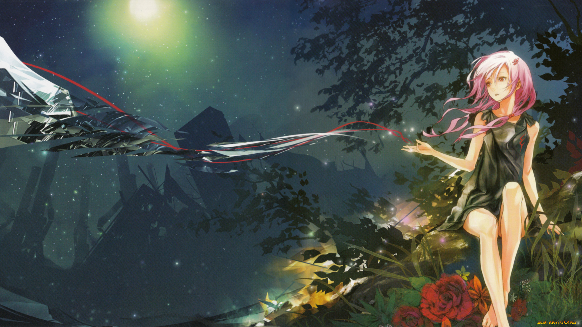 аниме, guilty, crown, yuzuriha, inori