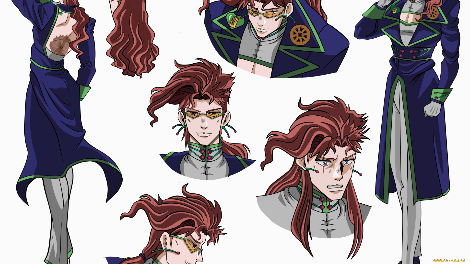 аниме, jojo`s, bizarre, adventure, kakyouin, noriaki