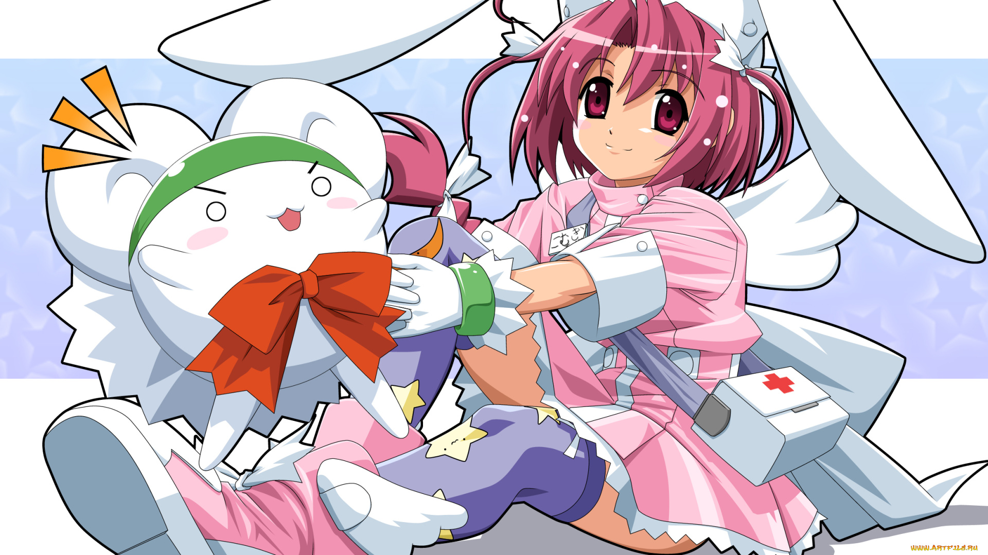 аниме, nurse, witch, komugi-chan, nurse, witch, komugi-chan, девочка, арт