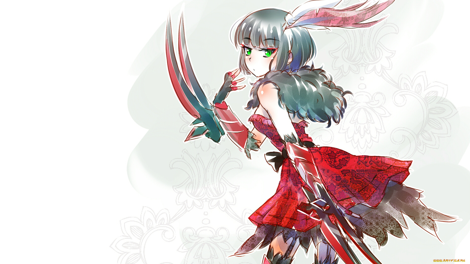 аниме, rwby, взгляд, фон, девушка