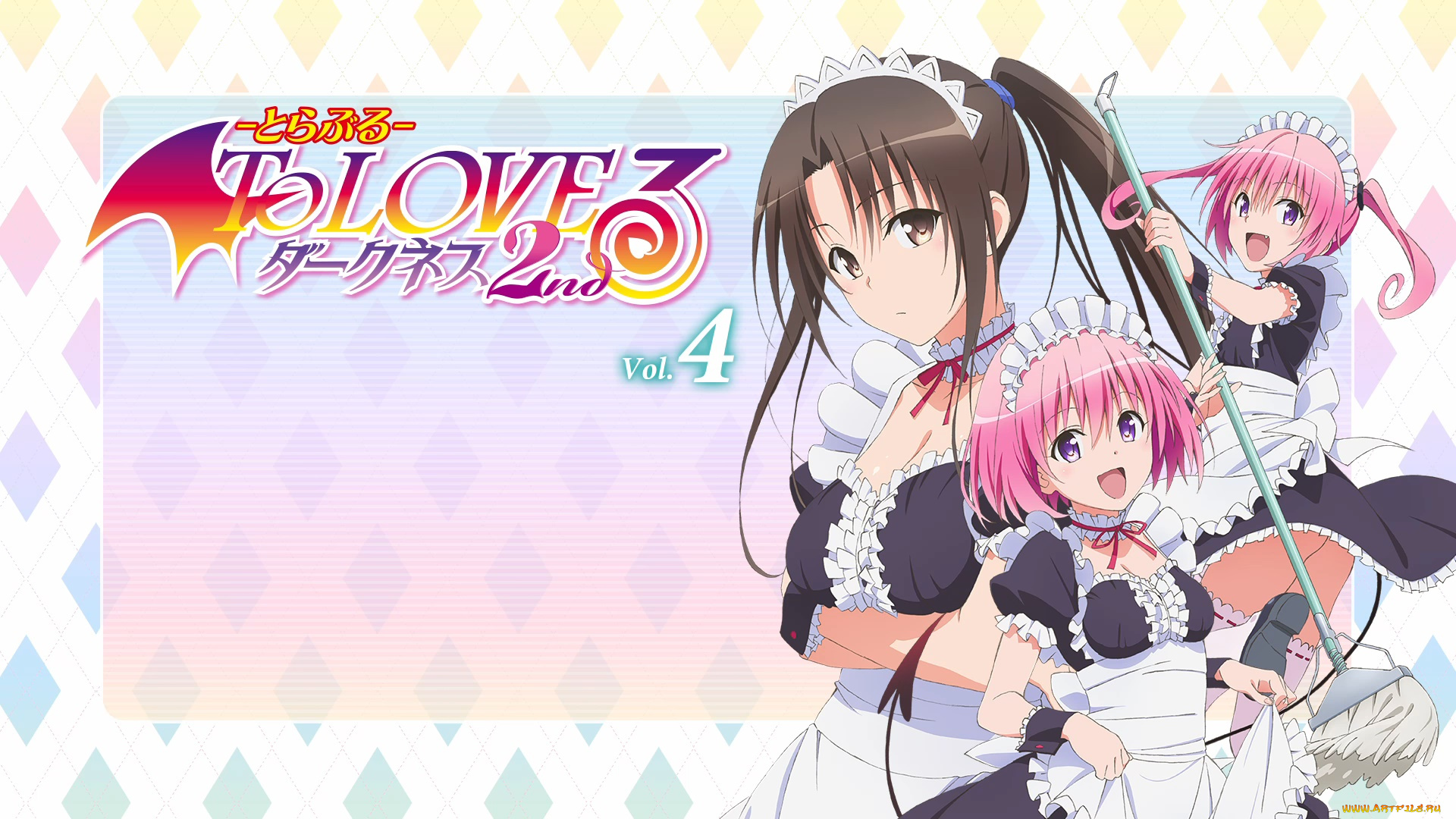 аниме, to, love, ru, фон, взгляд, девушки