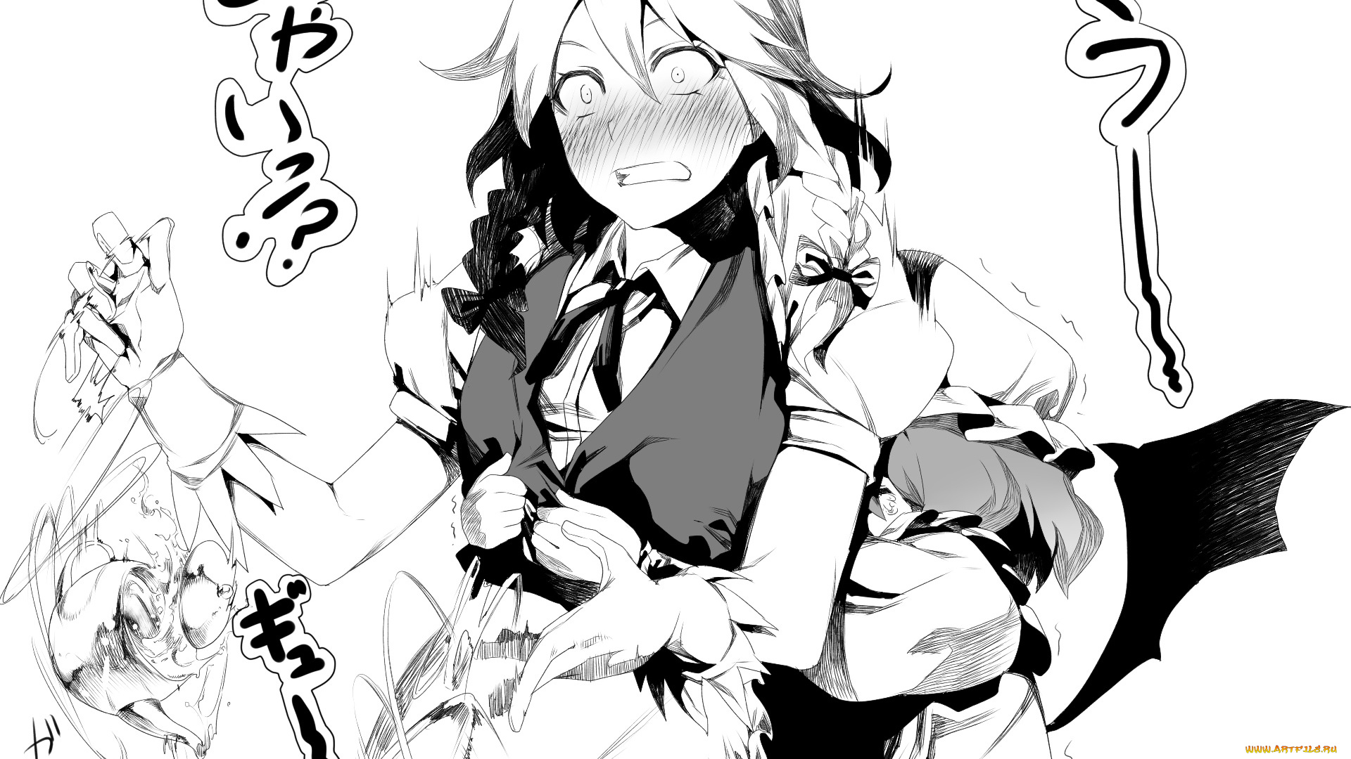 аниме, touhou, девушки