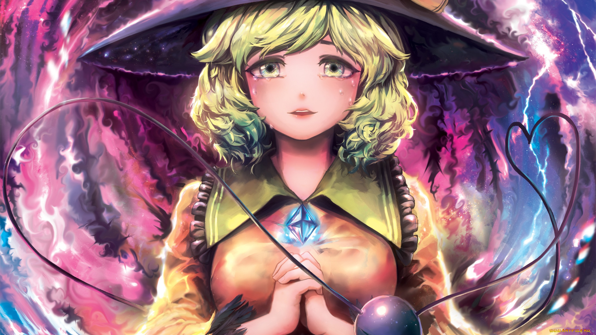 аниме, touhou, komeiji, koishi