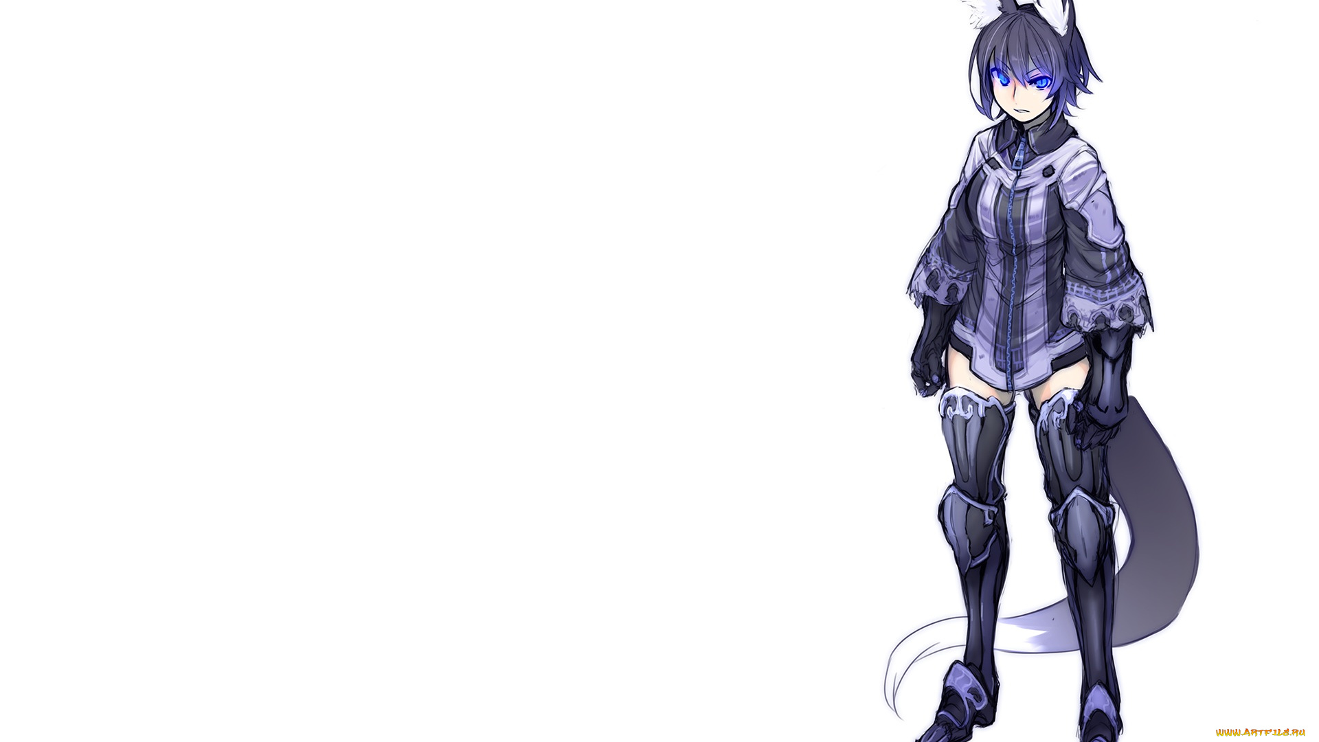 аниме, животные, , существа, девушка