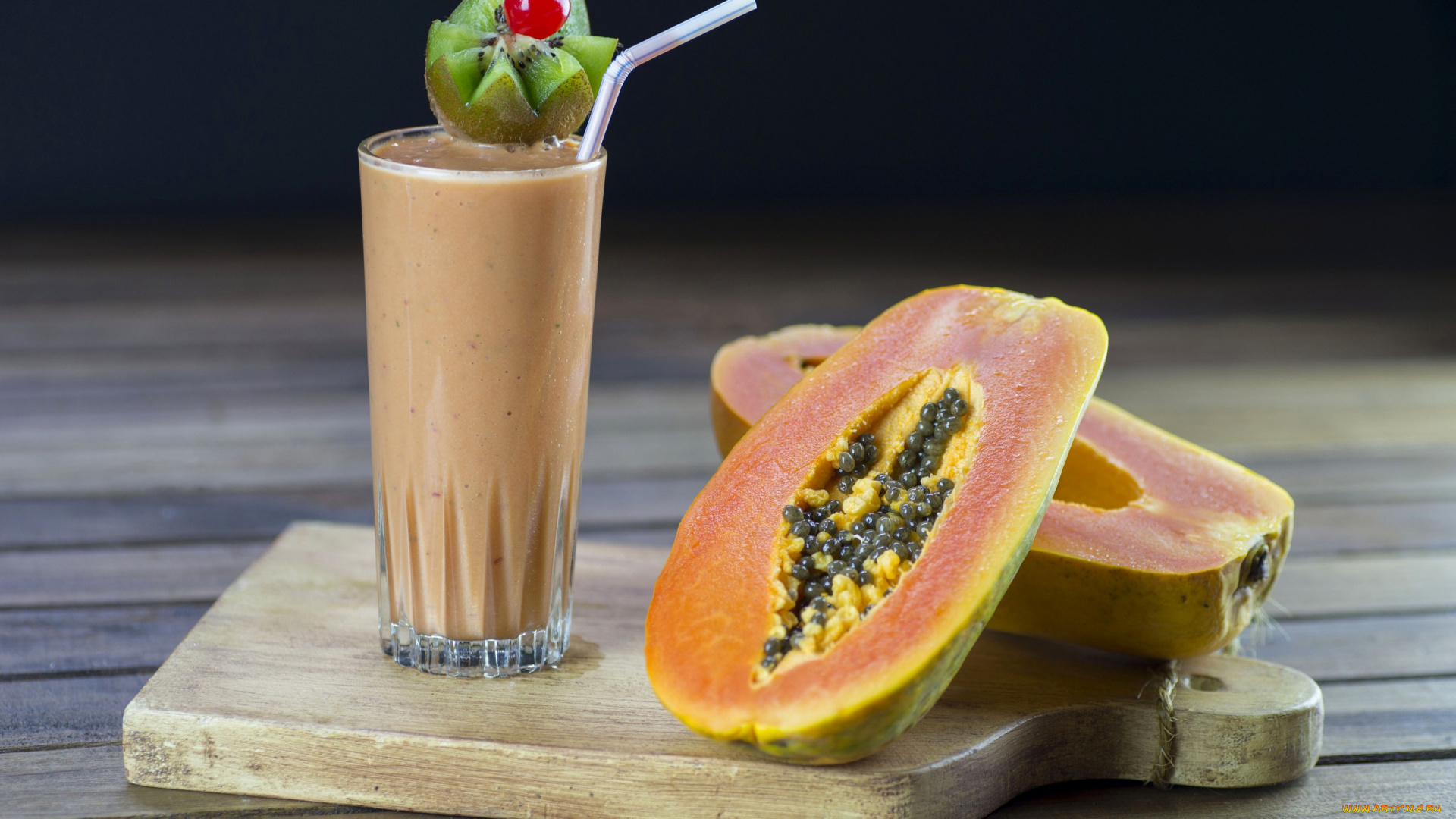 еда, напитки, , коктейль, стакан, смузи, напиток, папайа