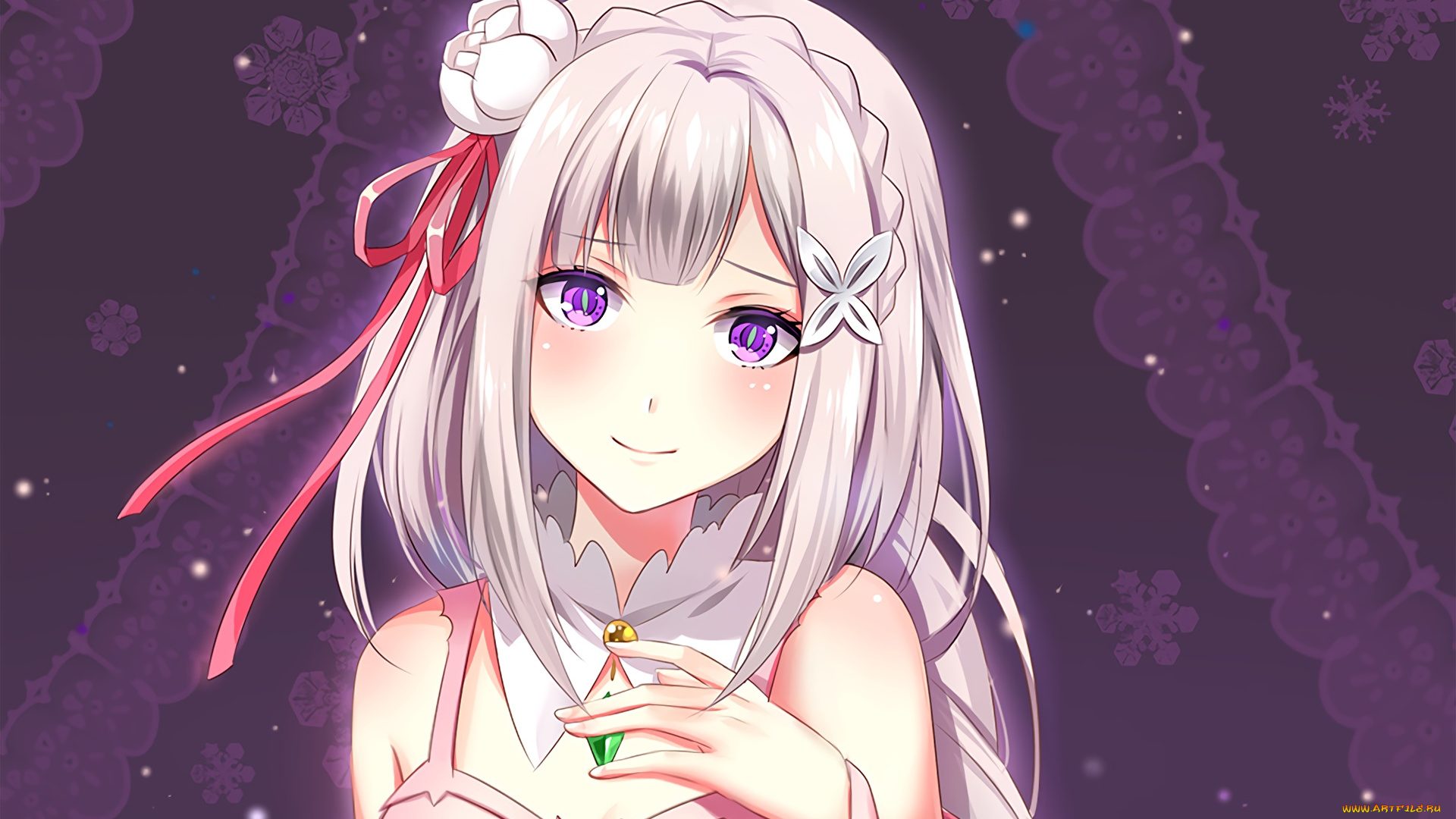 zero, no, tsukaima, аниме, взгляд, фон, девушка