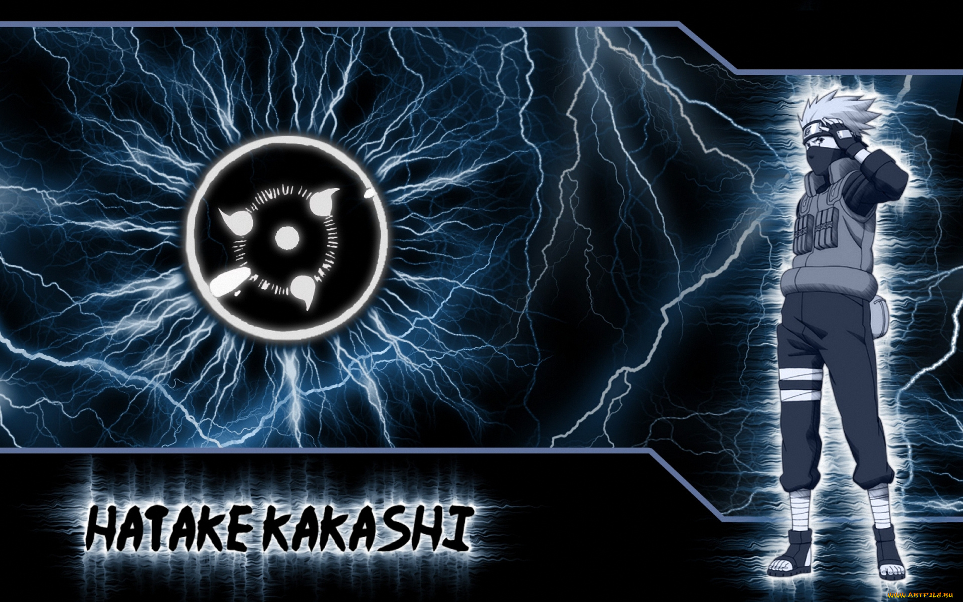 аниме, naruto, kakashi, молния, гроза, шиноби, hatake, shinobi, sharingan, ниндзя