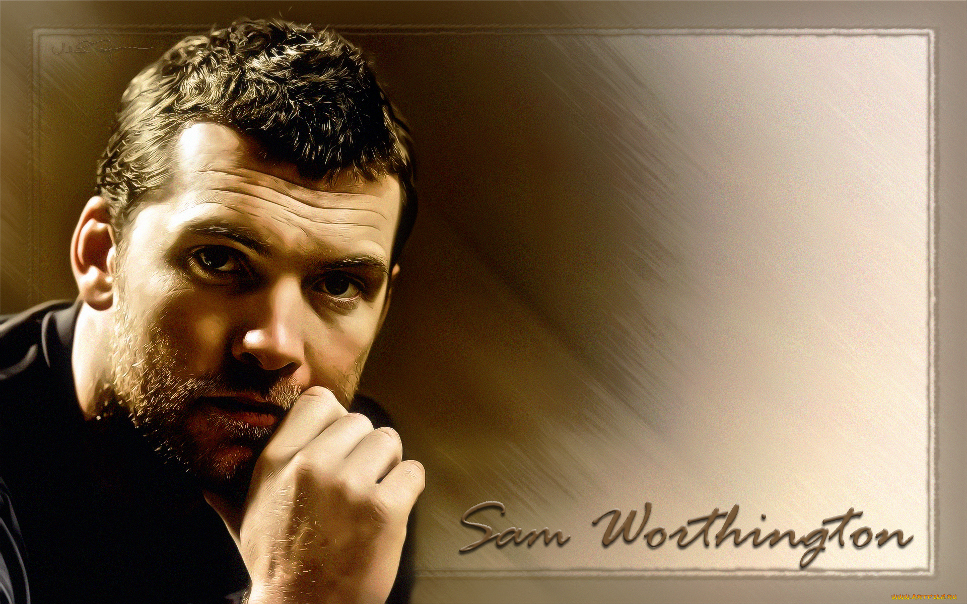 sam, worthington, мужчины, актер
