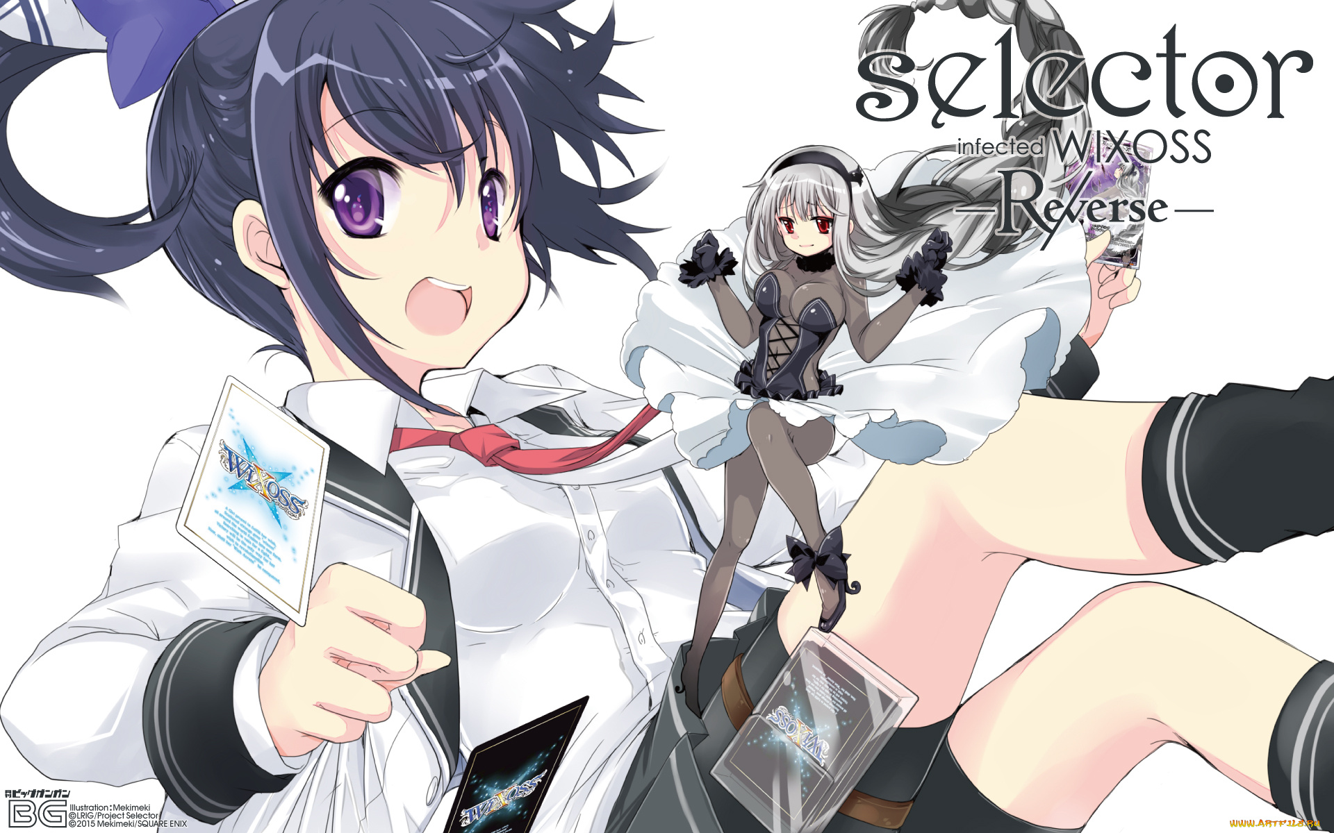 selector, infected, wixoss, -re, verse-, is, аниме, selector, infected, wixoss, фон, взгляд, девушки