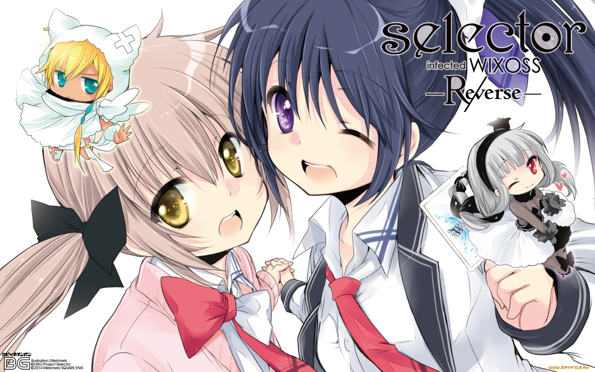 selector, infected, wixoss, -re, verse-, is, аниме, selector, infected, wixoss, фон, взгляд, девушки