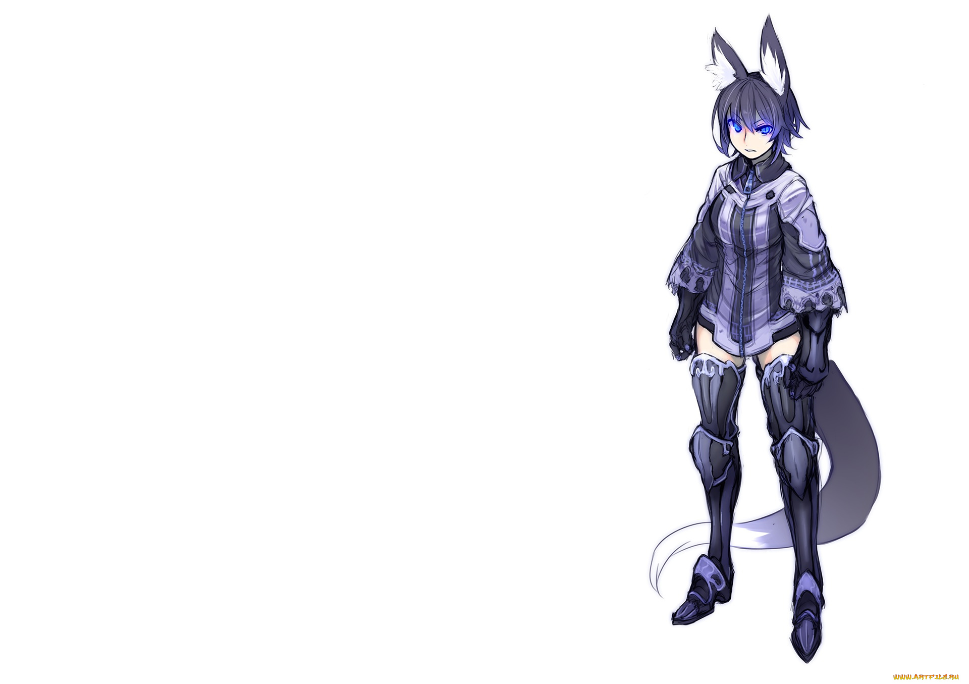 аниме, животные, , существа, девушка