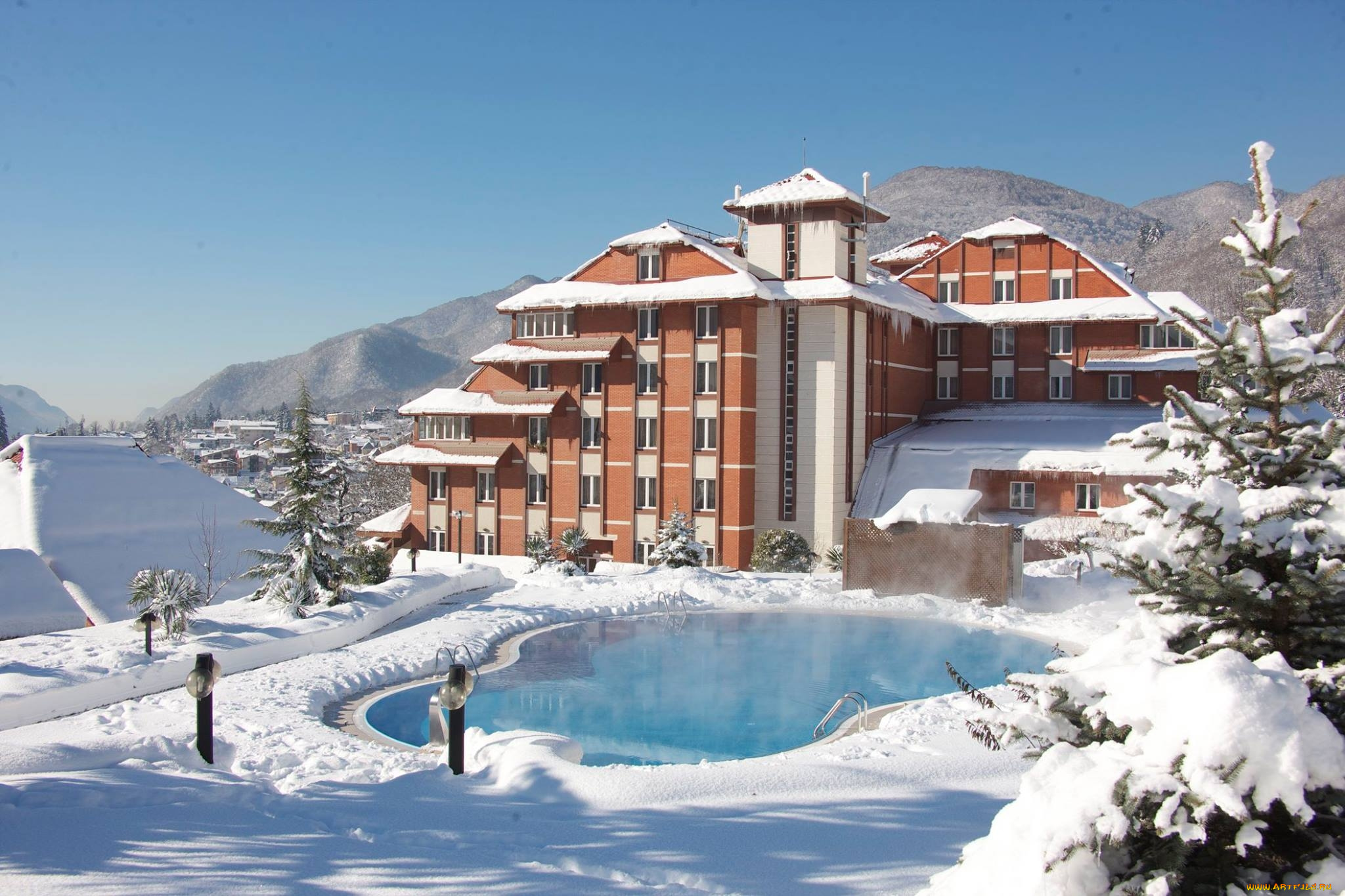 красная, поляна, города, сочи, , россия, зима, сочи, красная, поляна