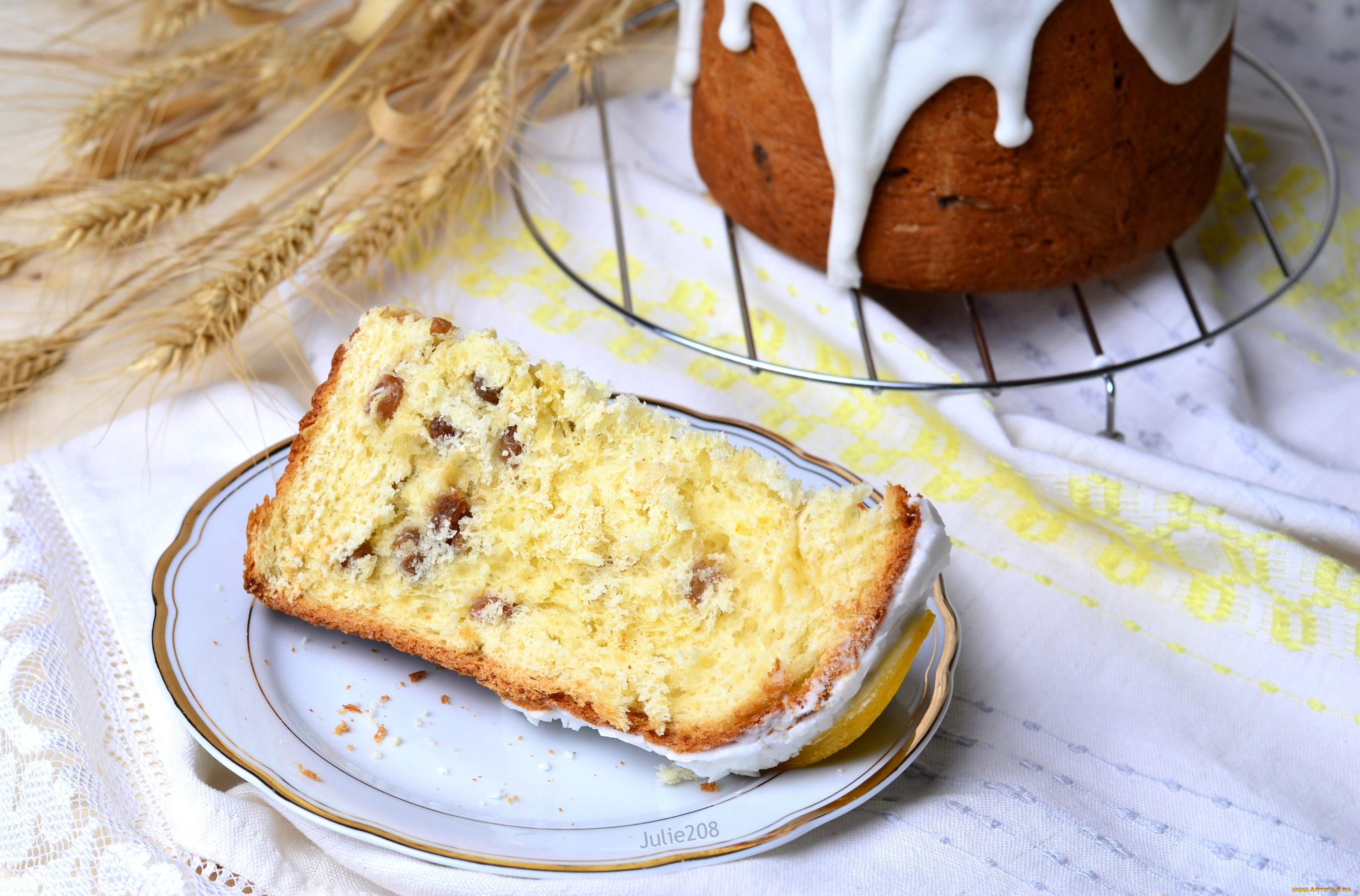 праздничные, пасха, колоски, изюм, кулич