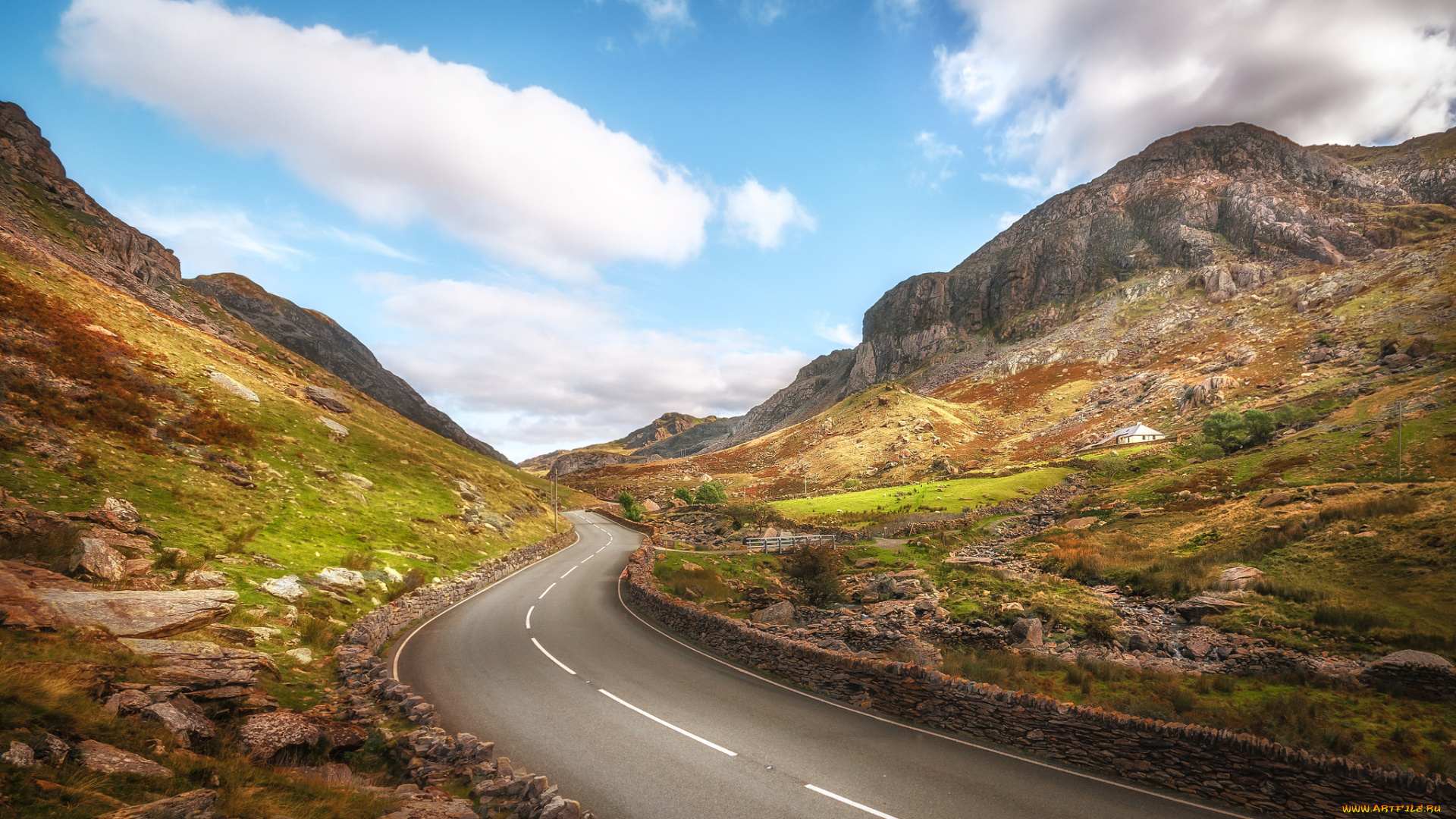 природа, дороги, простор