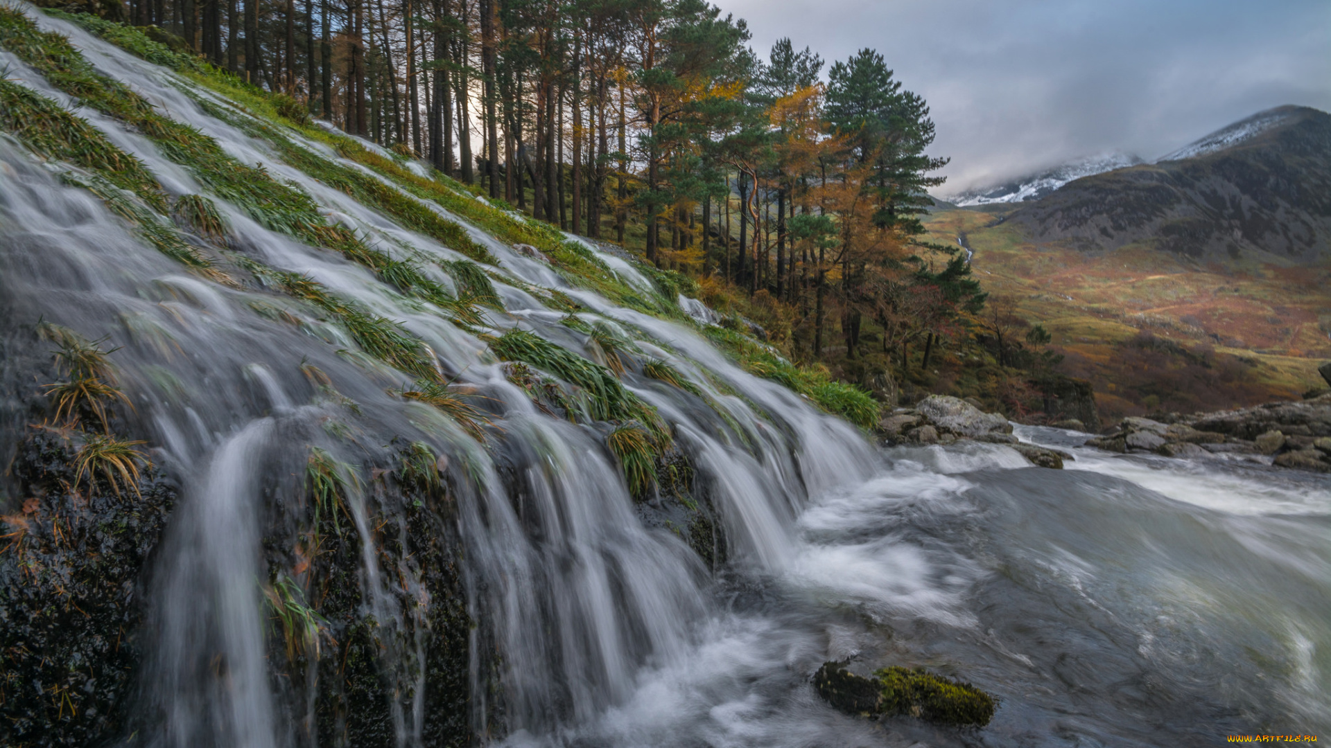 природа, водопады, простор
