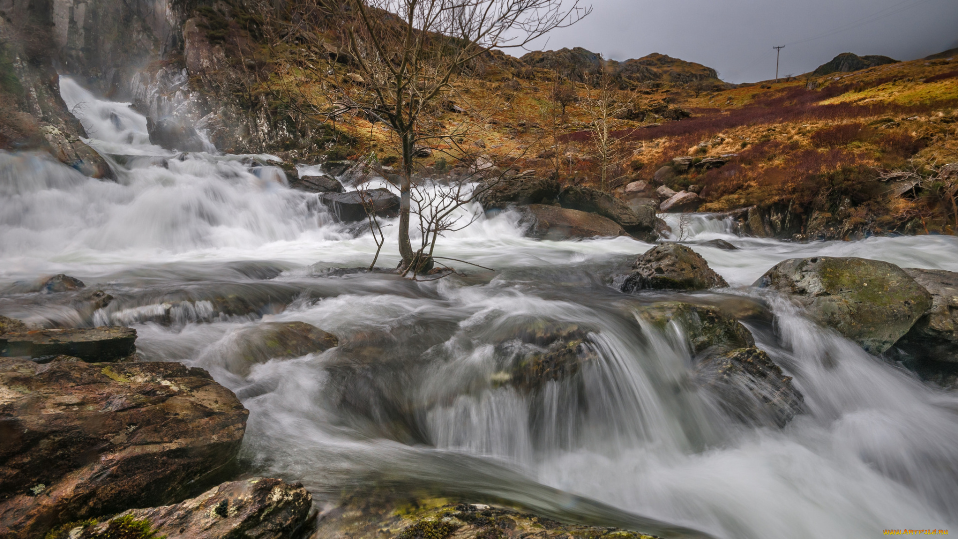 природа, водопады, простор