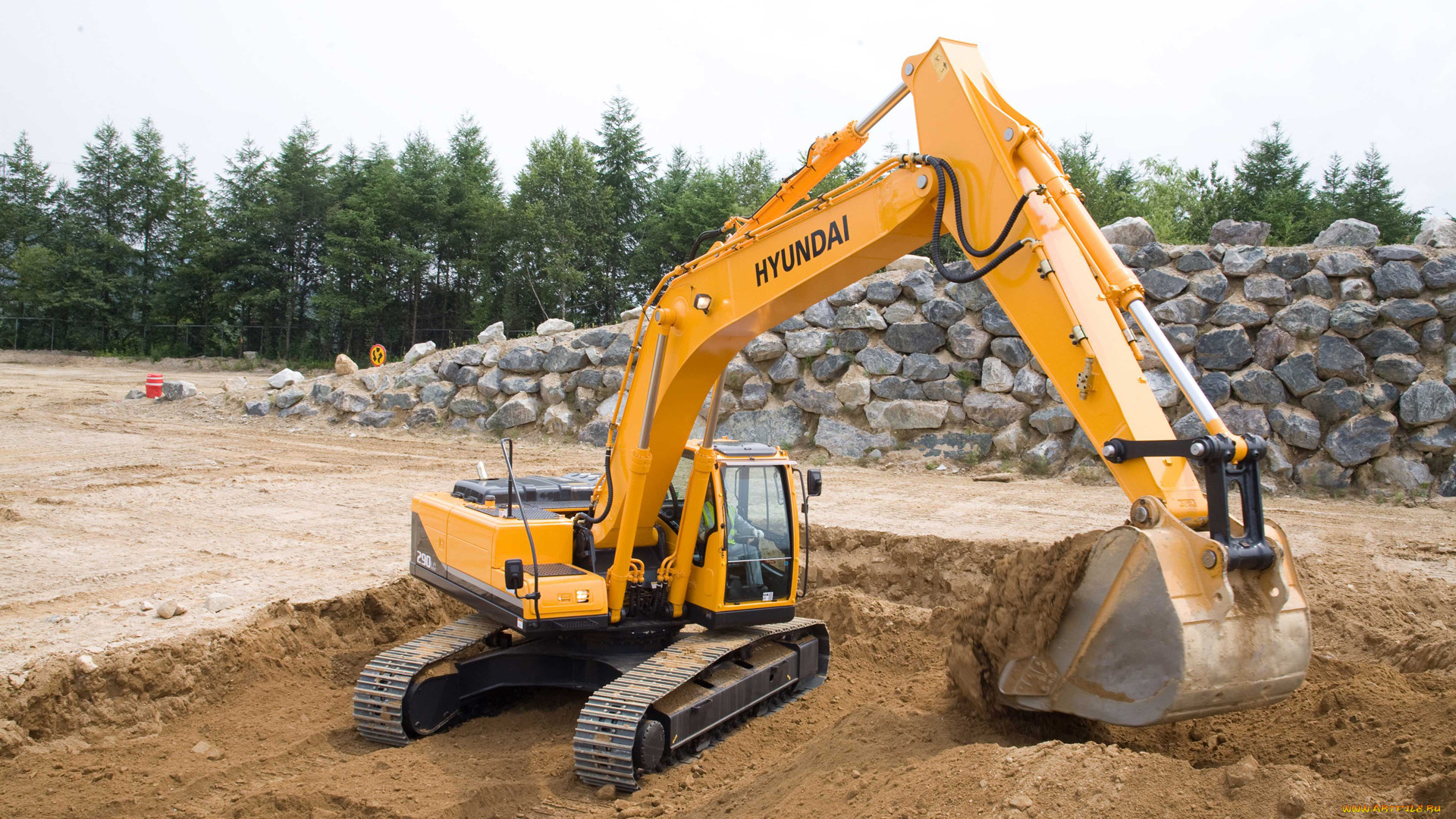 техника, экскаваторы, hyundai