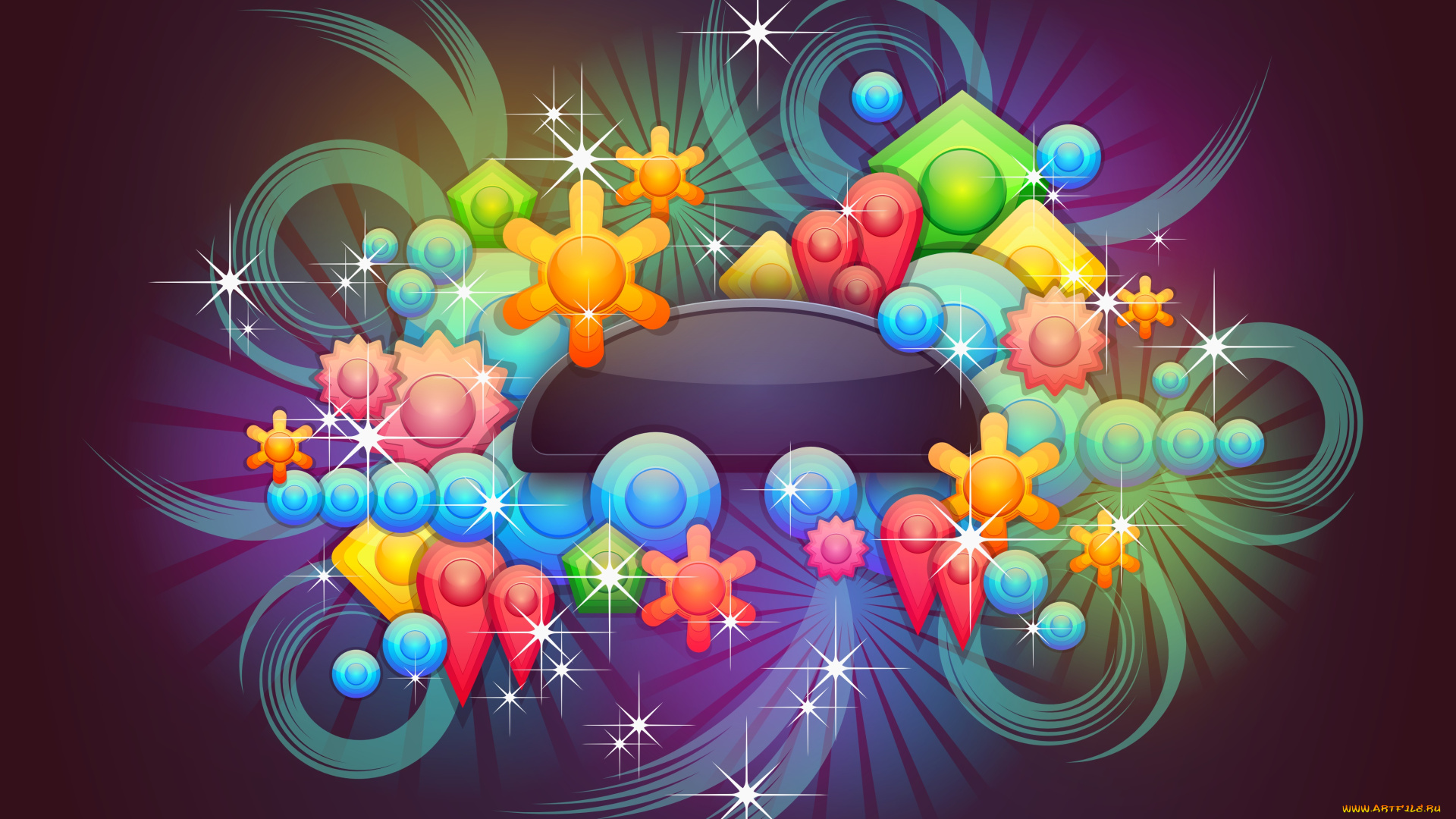 векторная, графика, графика, , graphics, фон, узор, цвета