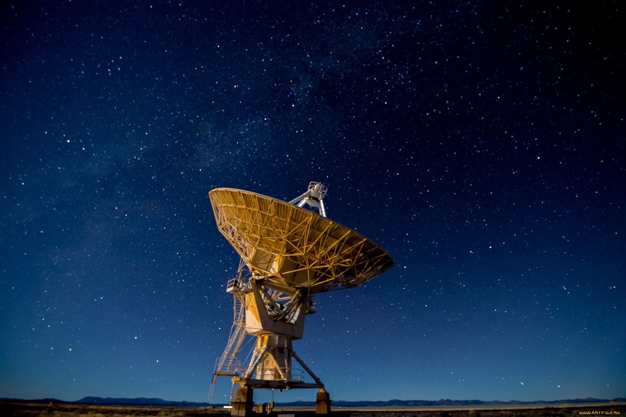космос, разное, другое, соединенные, штаты, звезды, холмы, антенна, силуэт, нью-мексико, млечный, путь, very, large, array