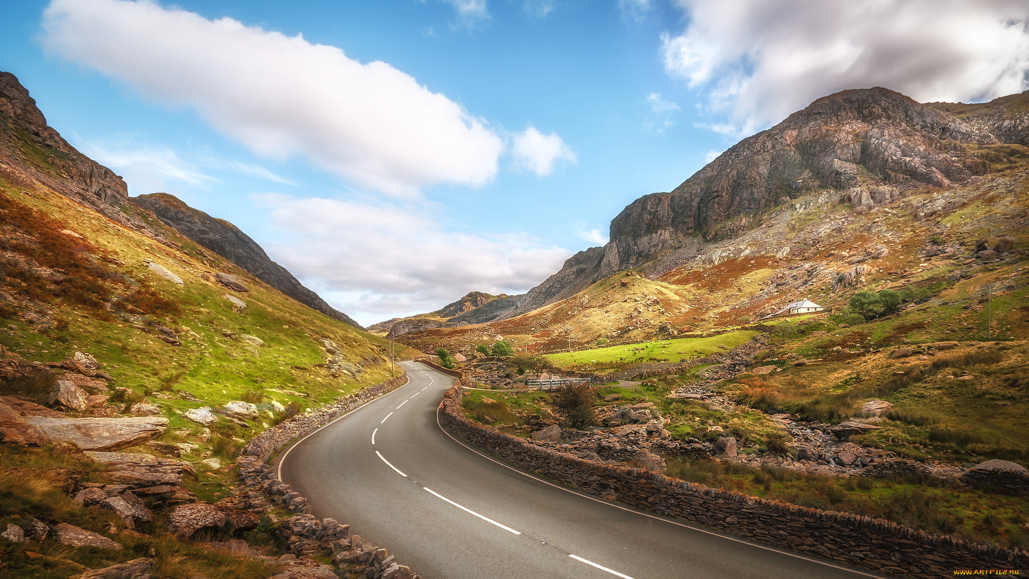 природа, дороги, простор