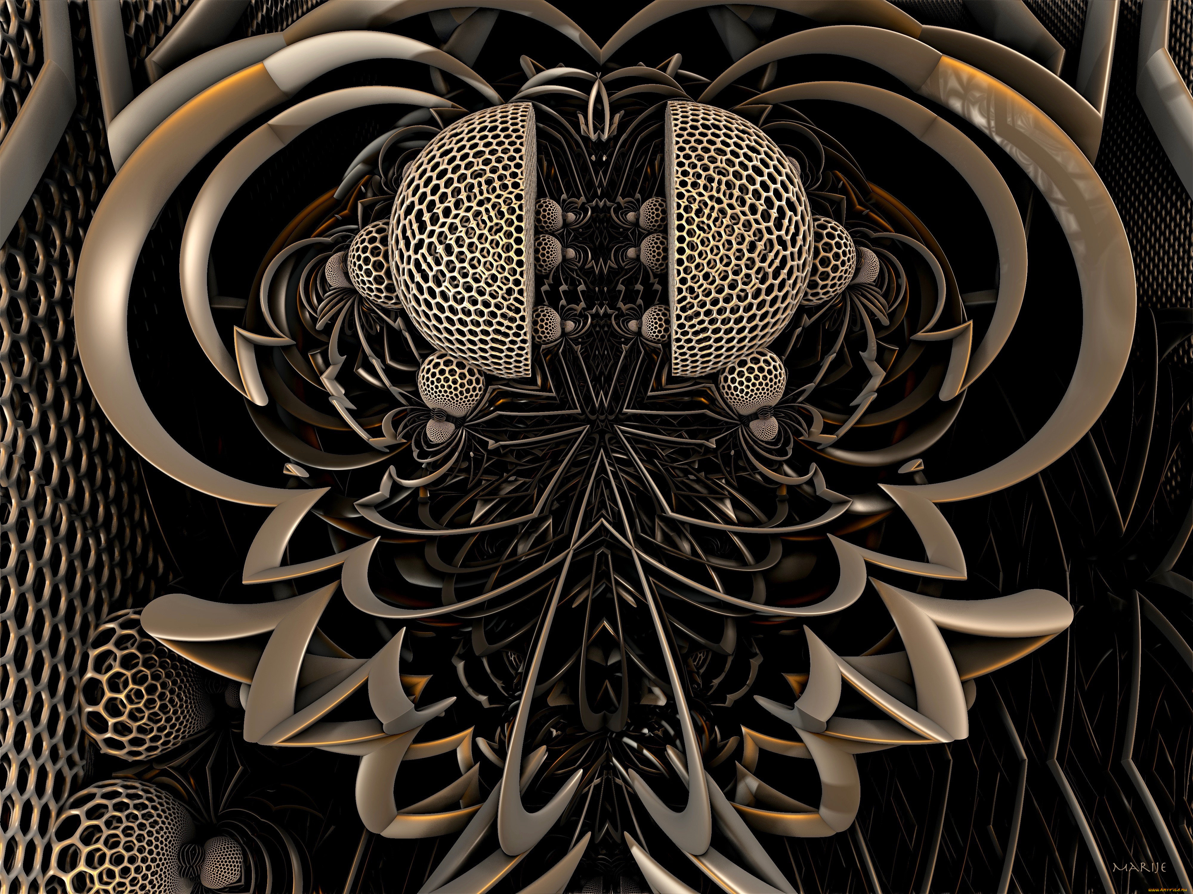 3д, графика, фантазия, , fantasy, узор, цвета, фон