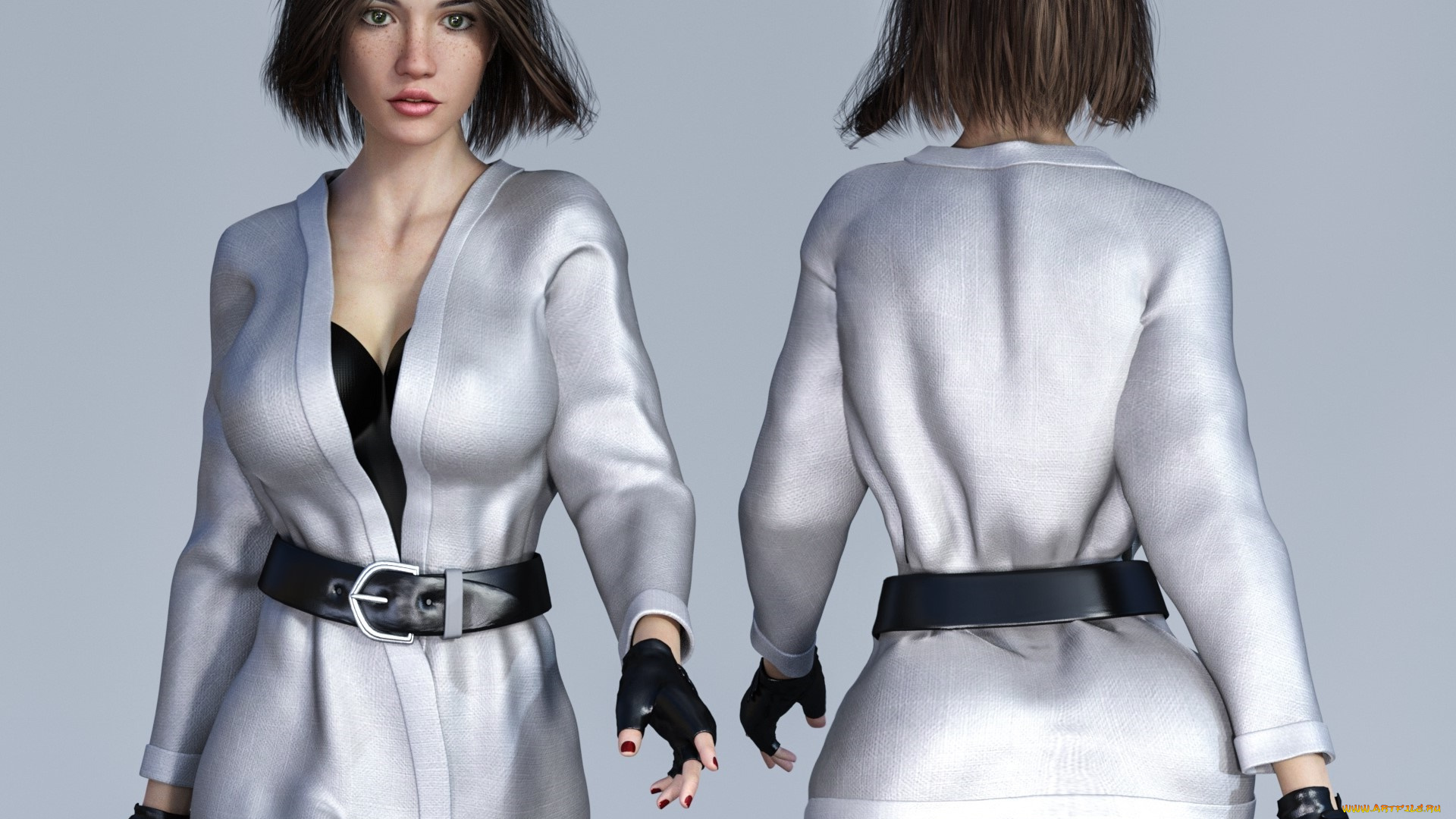 3д, графика, люди, , people, девушка, взгляд, фон