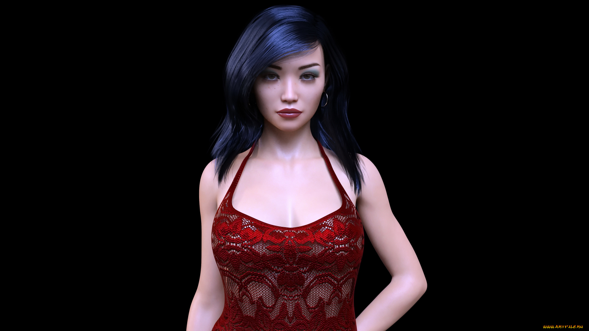 3д, графика, люди, , people, девушка, взгляд, фон