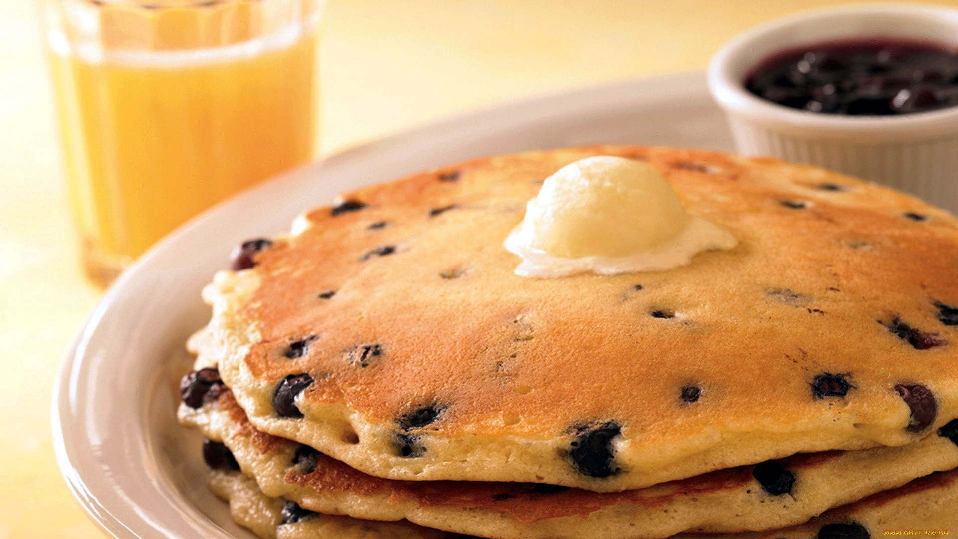 еда, блины, , оладьи, варенье, сливки, изюм, оладьи