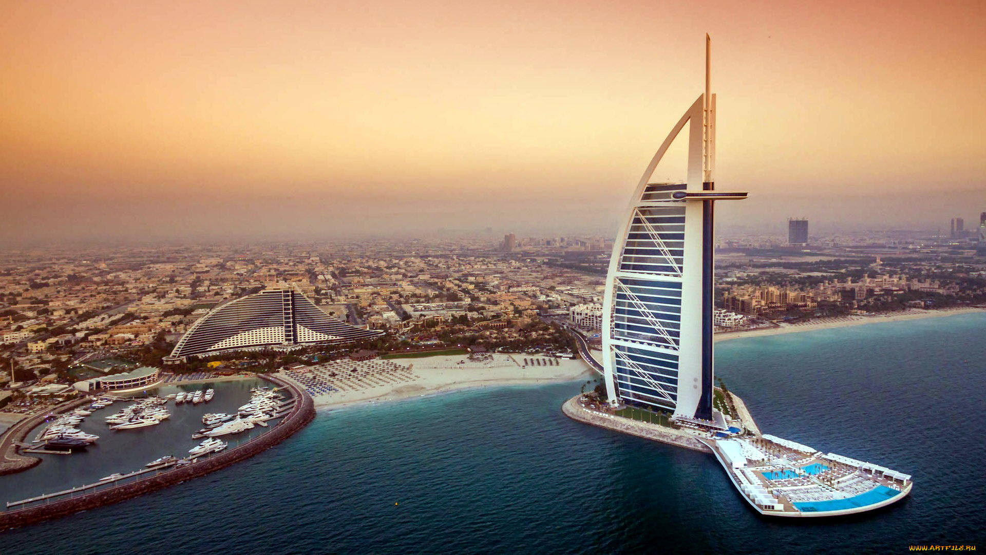города, дубай, , оаэ, burj, al, arab
