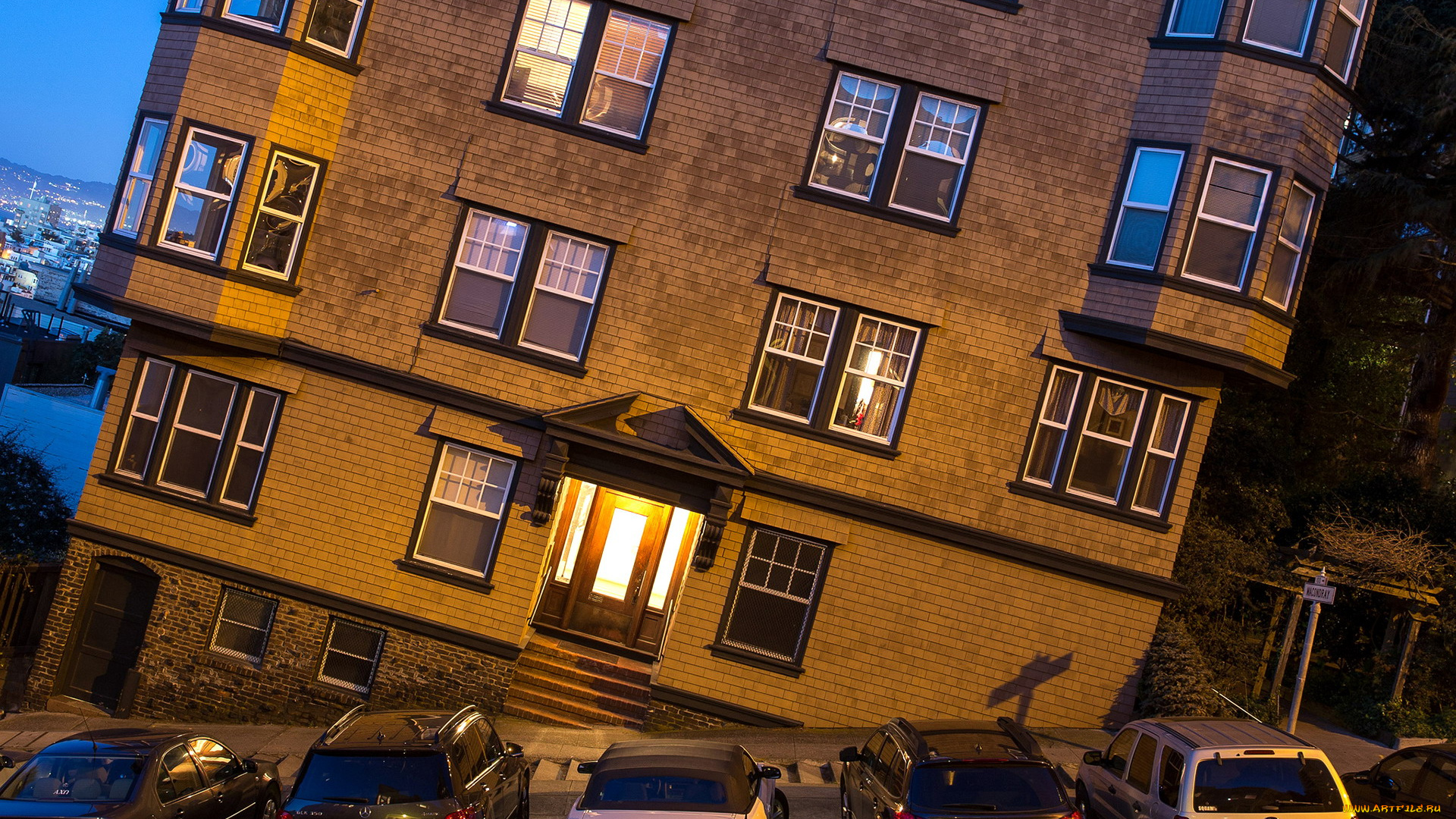 города, сан-франциско, , сша, дом, жилой, оригинальный