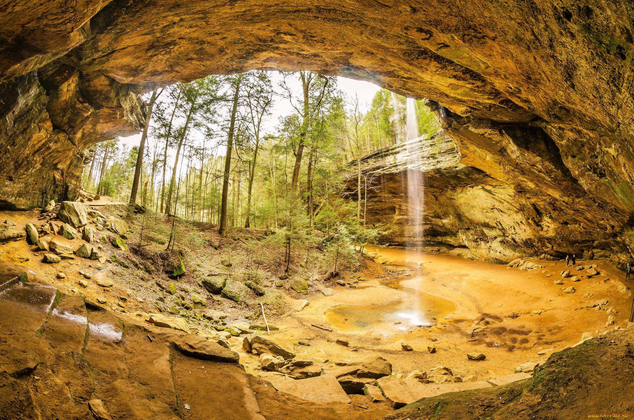 природа, водопады, простор