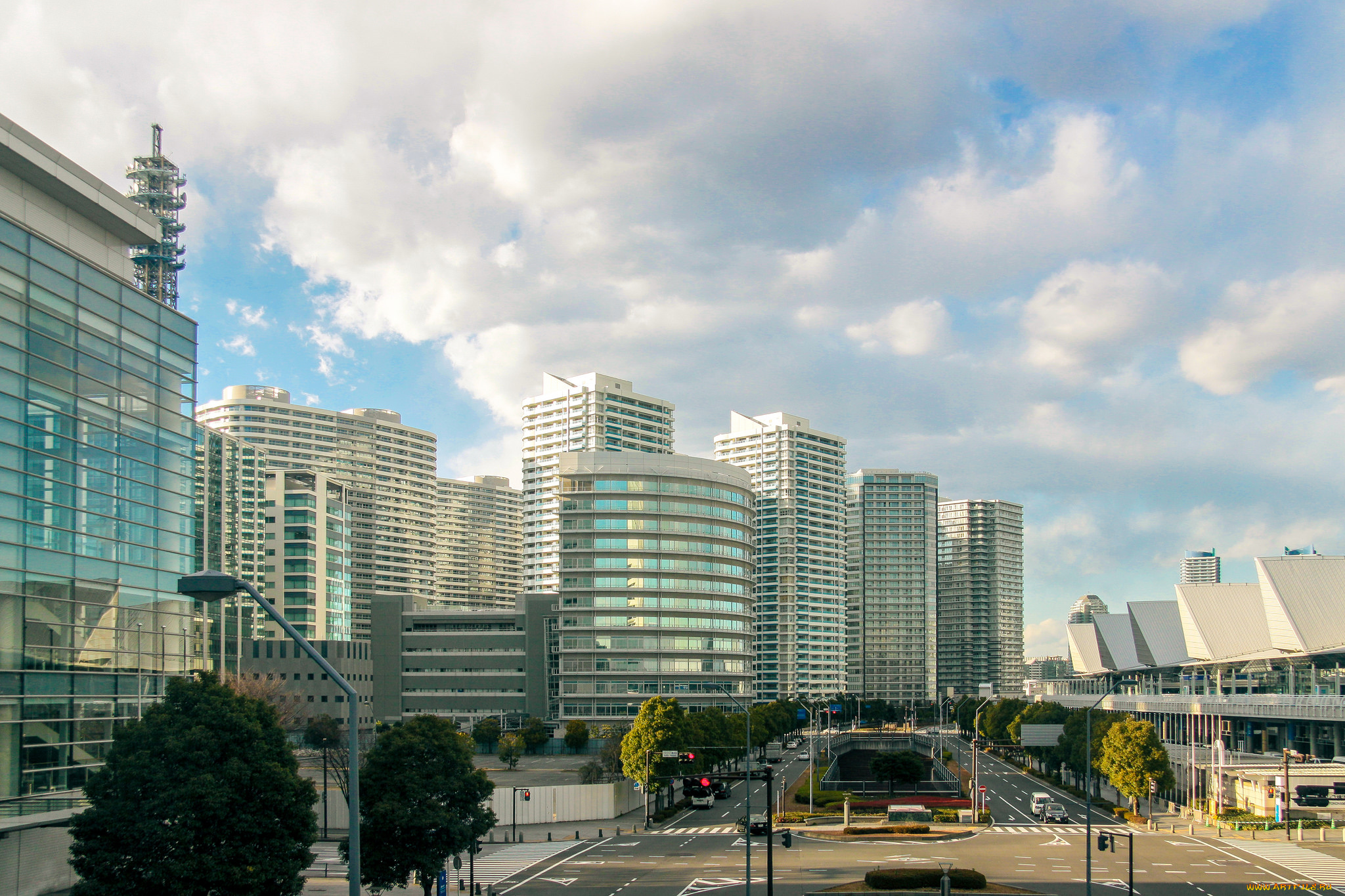 города, -, панорамы, простор