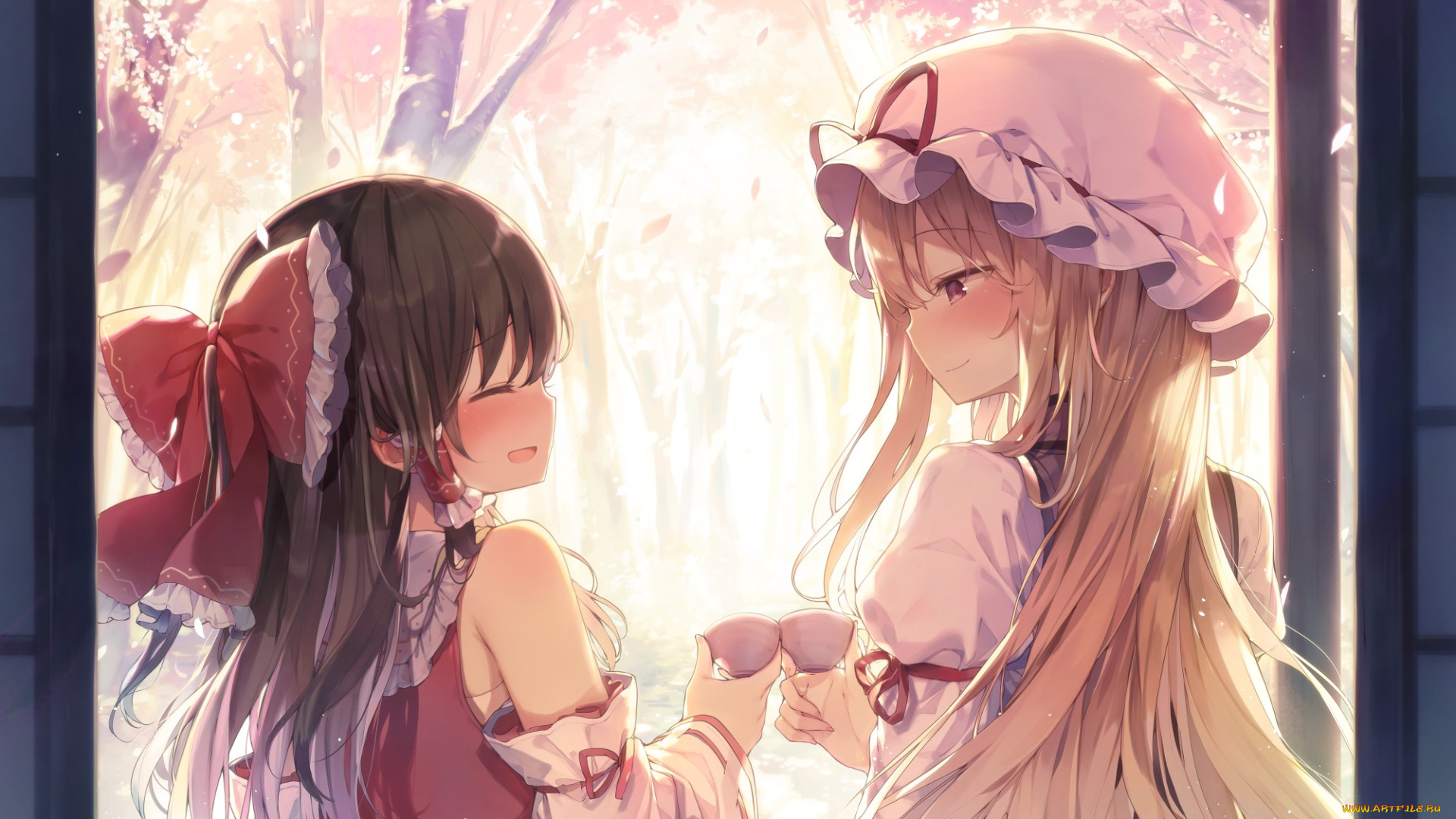 аниме, touhou, девочки