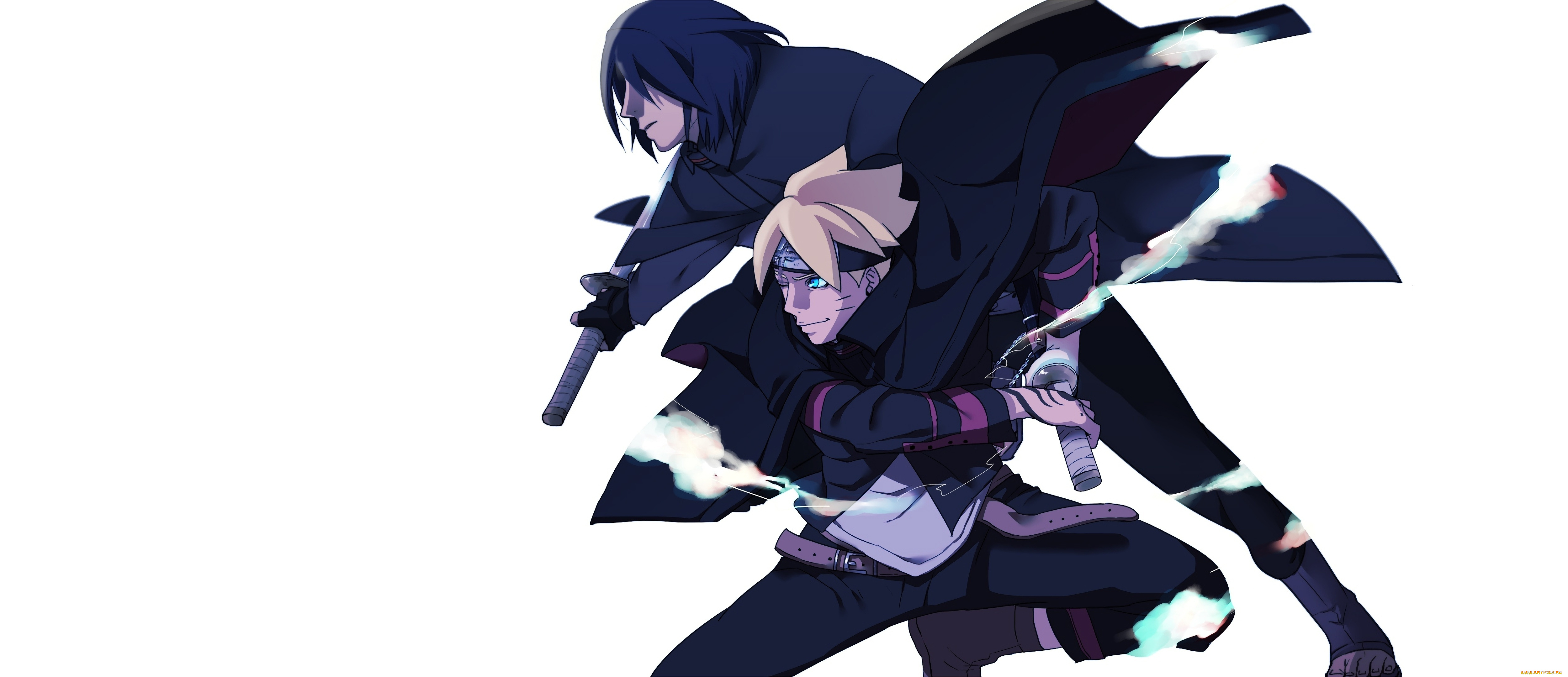 аниме, naruto, саске, боруто, учиха, мечи