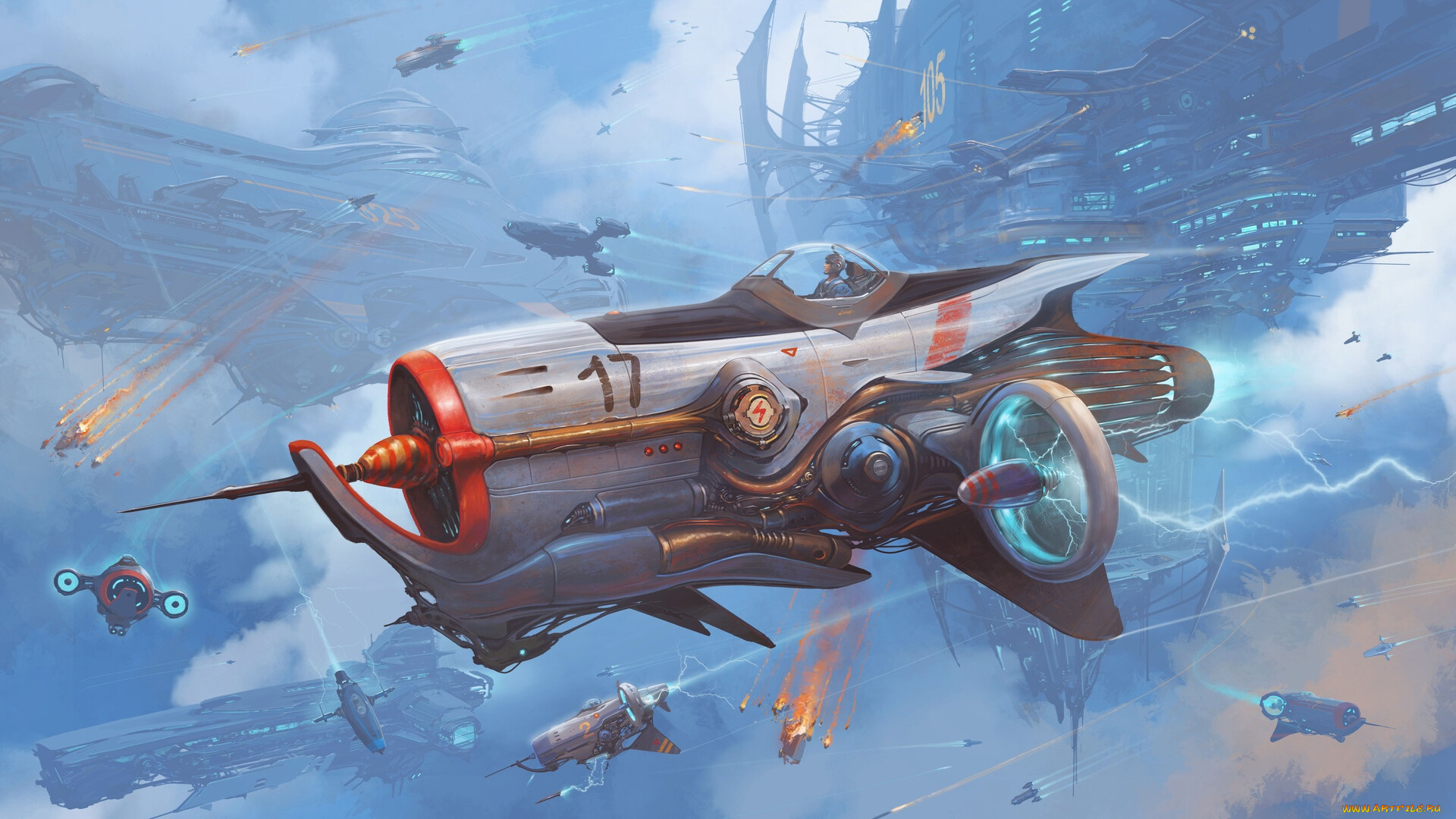 фэнтези, космические, корабли, , звездолеты, , станции, battle, alejandro, burdisio