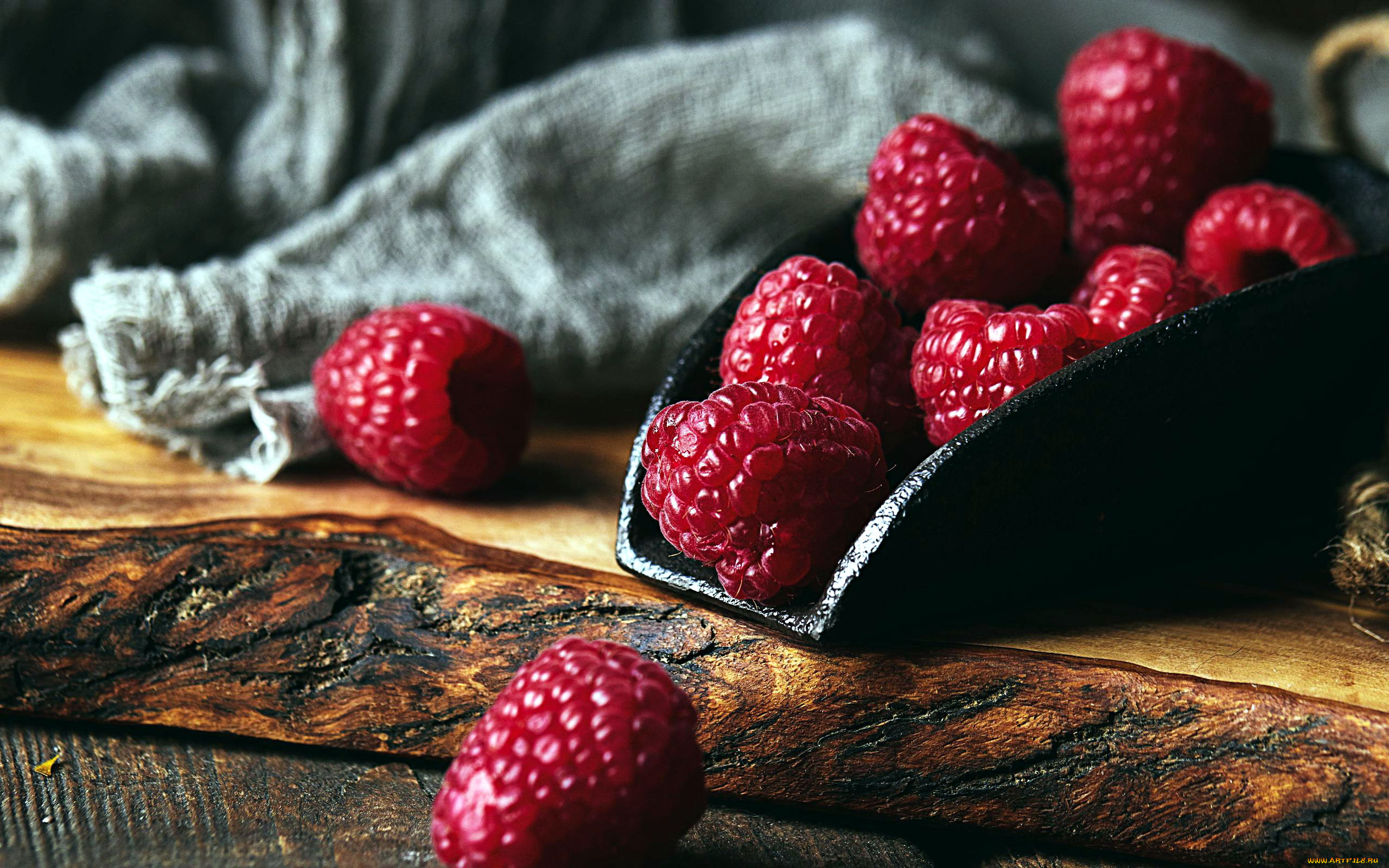 еда, малина, ягоды, спелая