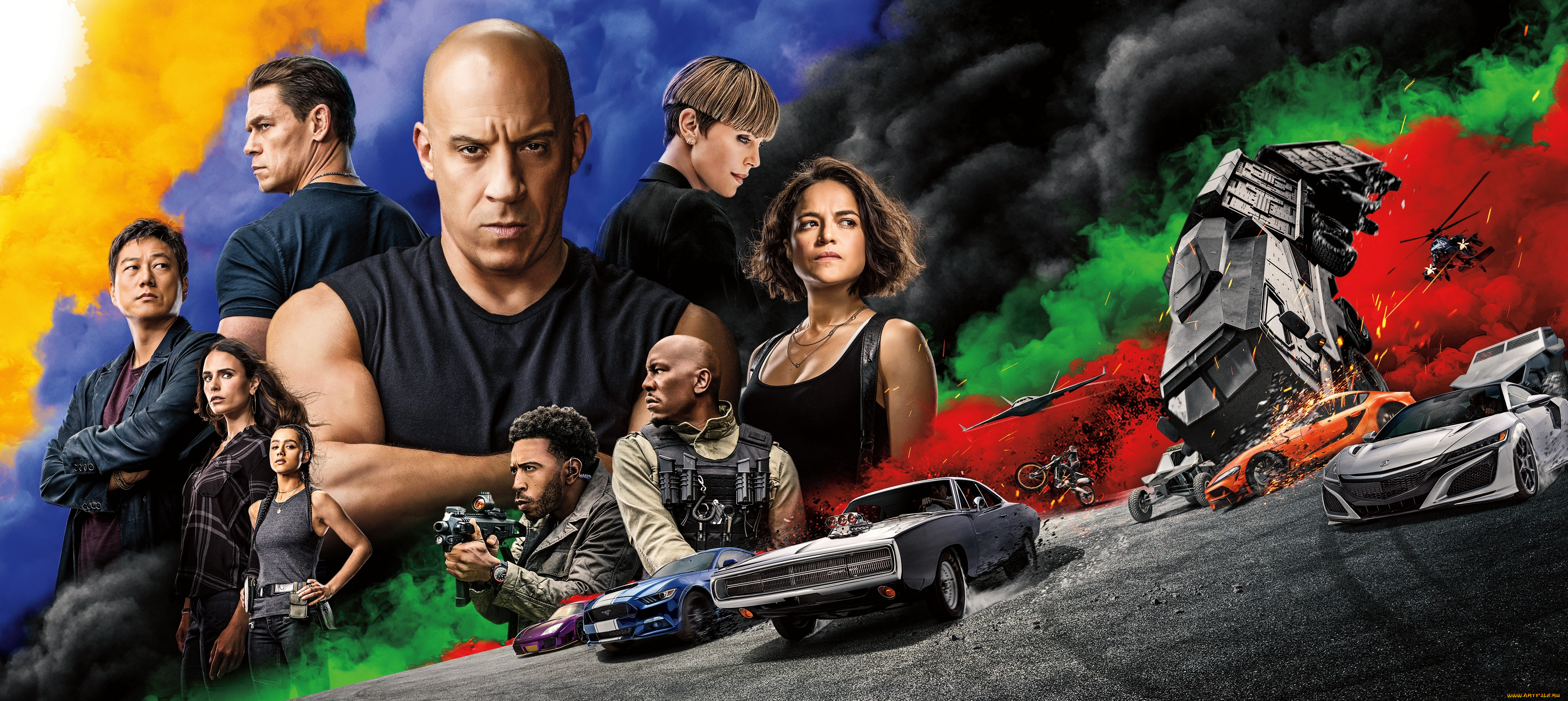 fast, &, furious, 9, , , 2021, , кино, фильмы, fast, &, furious, 9, форсаж, 9, постер, боевик, триллер, криминал, vin, diesel, john, cena, tyrese, gibson, ludacris, jordana, brewster, michelle, rodriguez