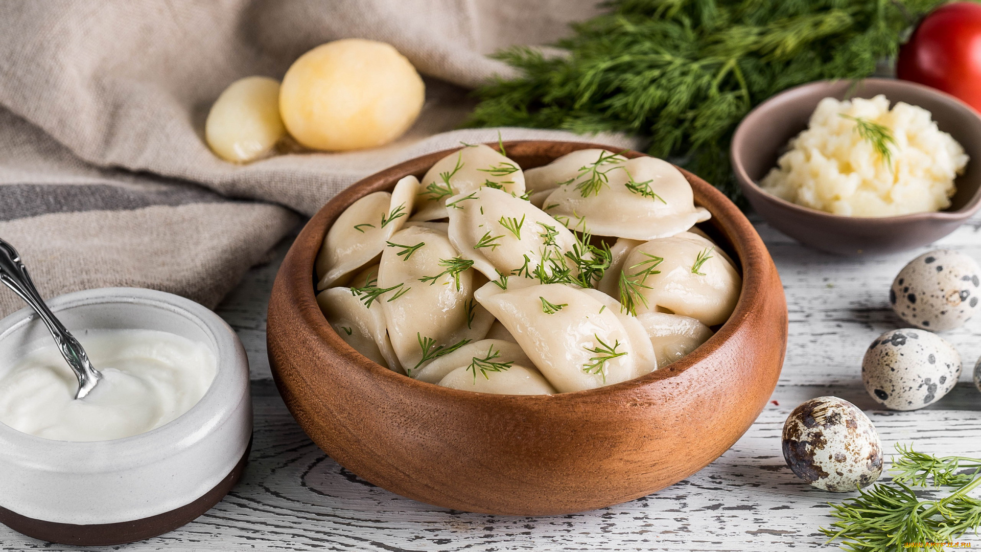 еда, пельмени, , манты, , вареники, сметана, яйца