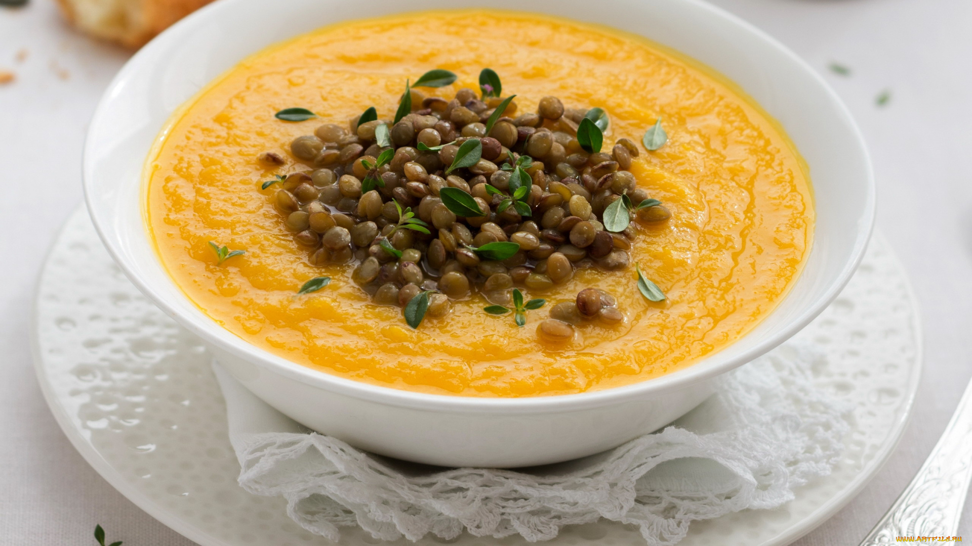 еда, первые, блюда, чечевичный, суп