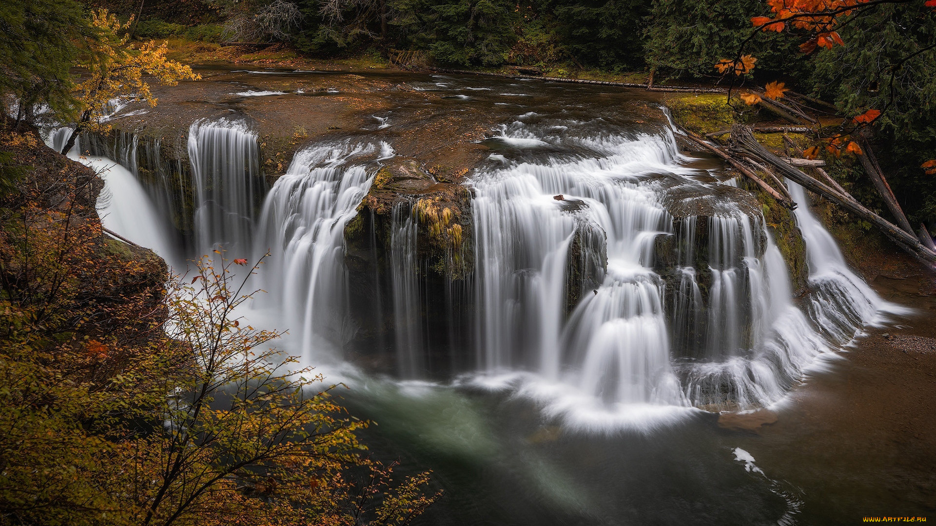the, lower, lewis, river, falls, usa, природа, водопады, the, lower, lewis, river, falls