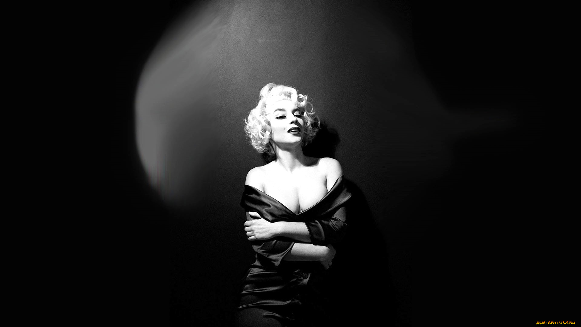 девушки, анна, шаховская, образ, косплей, черно-белая, мэрилин, монро, платье
