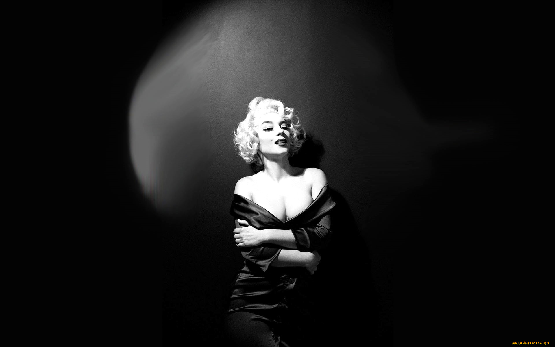 девушки, анна, шаховская, образ, косплей, черно-белая, мэрилин, монро, платье