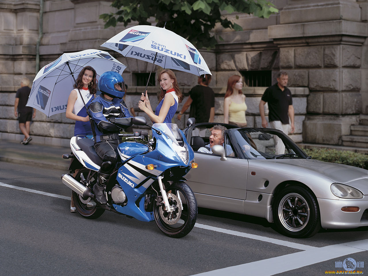 мотоциклы, мото, девушкой