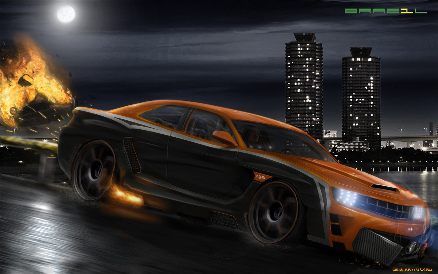 рисованные, авто, мото